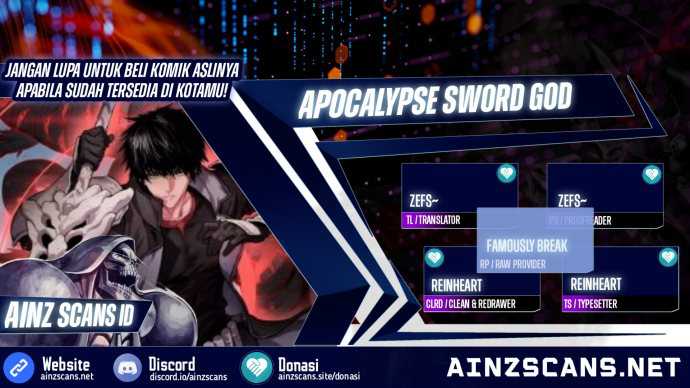 Apocalypse Sword God Chapter 1 - halaman 1