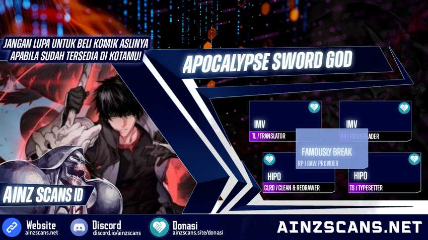 Apocalypse Sword God Chapter 2 - halaman 1