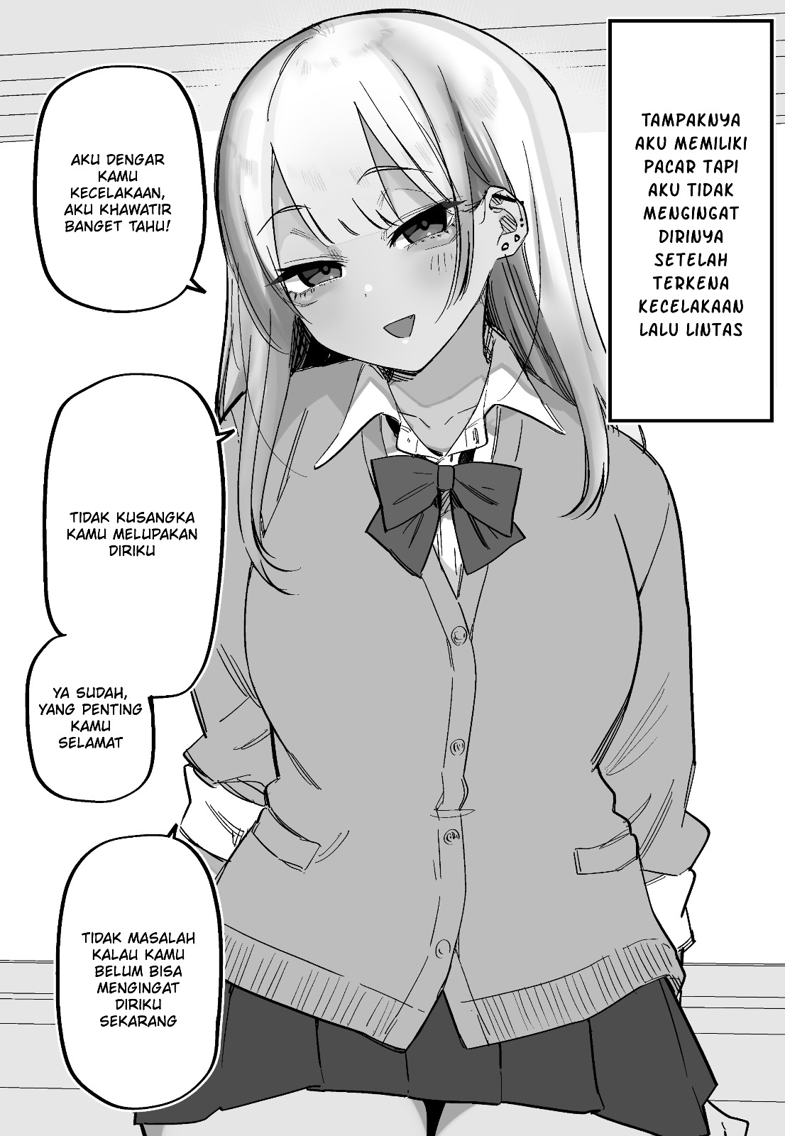 Apparently I Have a Gyaru Girlfriend After Getting Memory Loss Chapter 0 - halaman 1