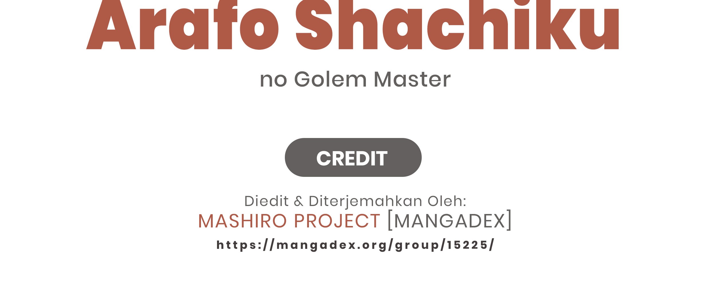 Arafoo Shachiku no Golem Master Chapter 1 - halaman 2