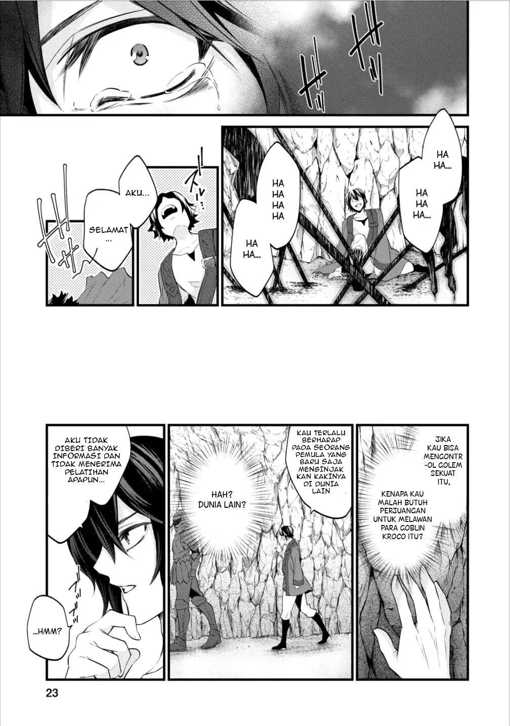 Arafoo Shachiku no Golem Master Chapter 1 - halaman 24