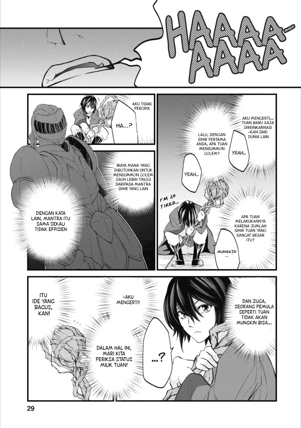 Arafoo Shachiku no Golem Master Chapter 1 - halaman 30