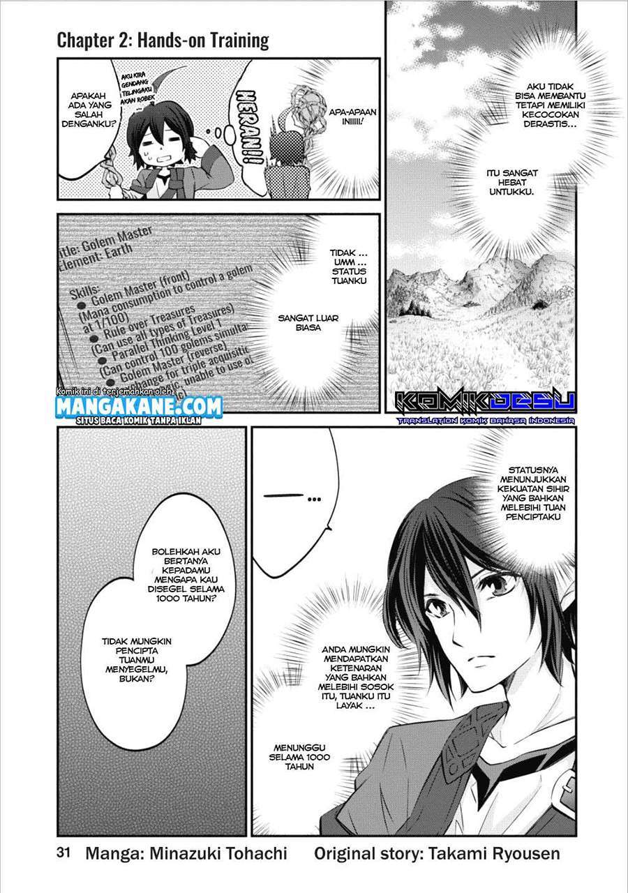 Arafoo Shachiku no Golem Master Chapter 2 - halaman 2