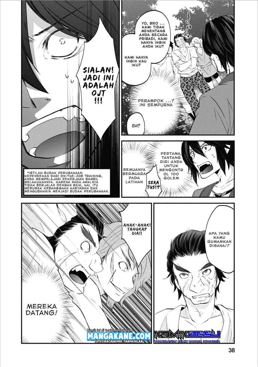 Arafoo Shachiku no Golem Master Chapter 2 - halaman 9