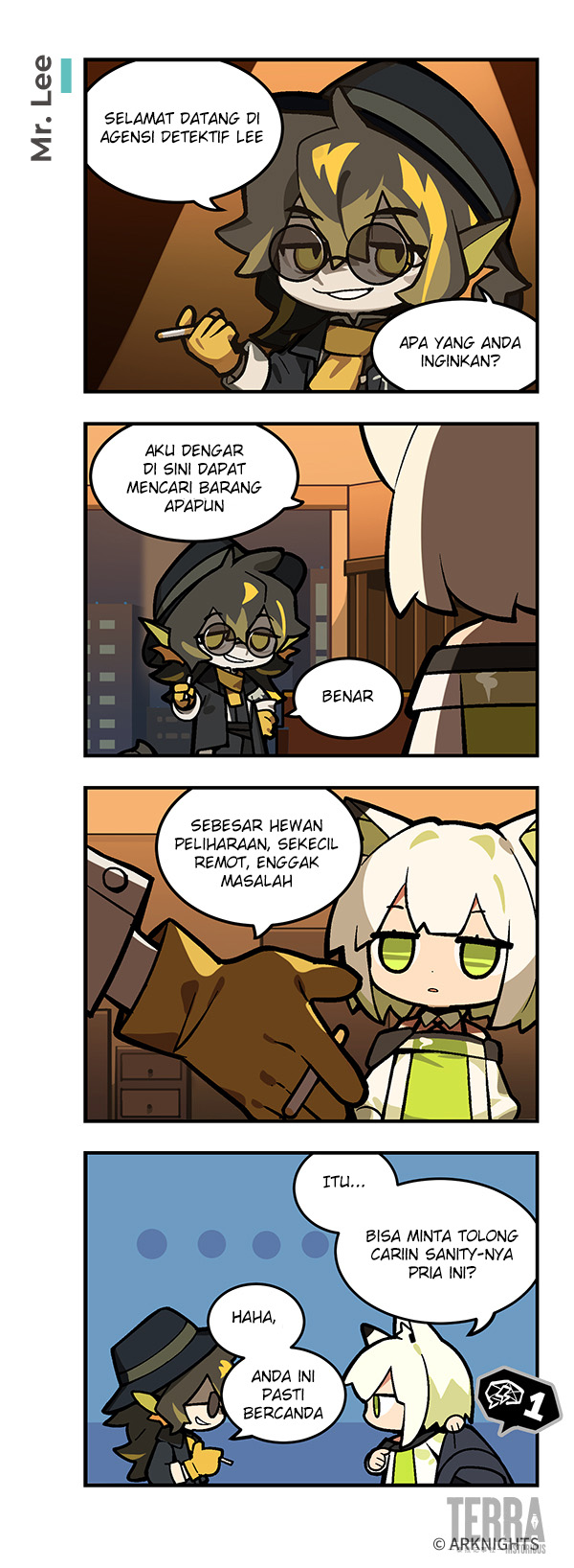 Arknights: 123 Rhodes Island!? Chapter 4 - halaman 1