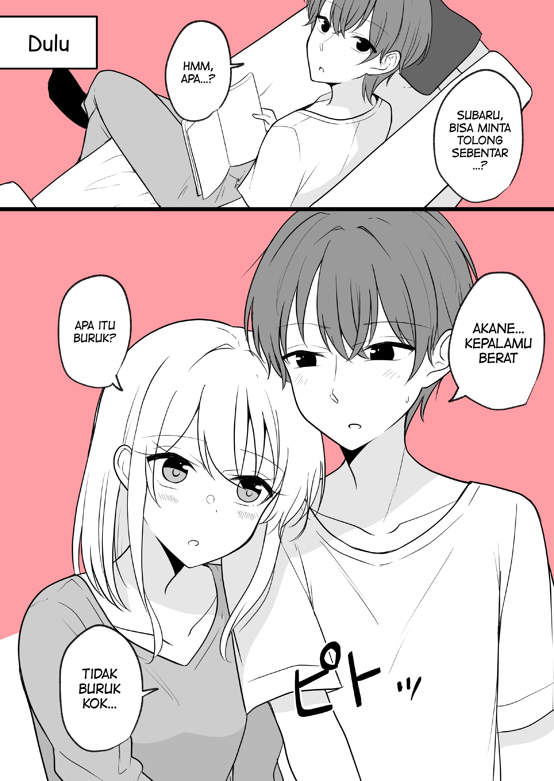 Aru Hi Kareshi ga Onnanoko ni Natteshimatta Couple no Nichijou Chapter 15 - halaman 1