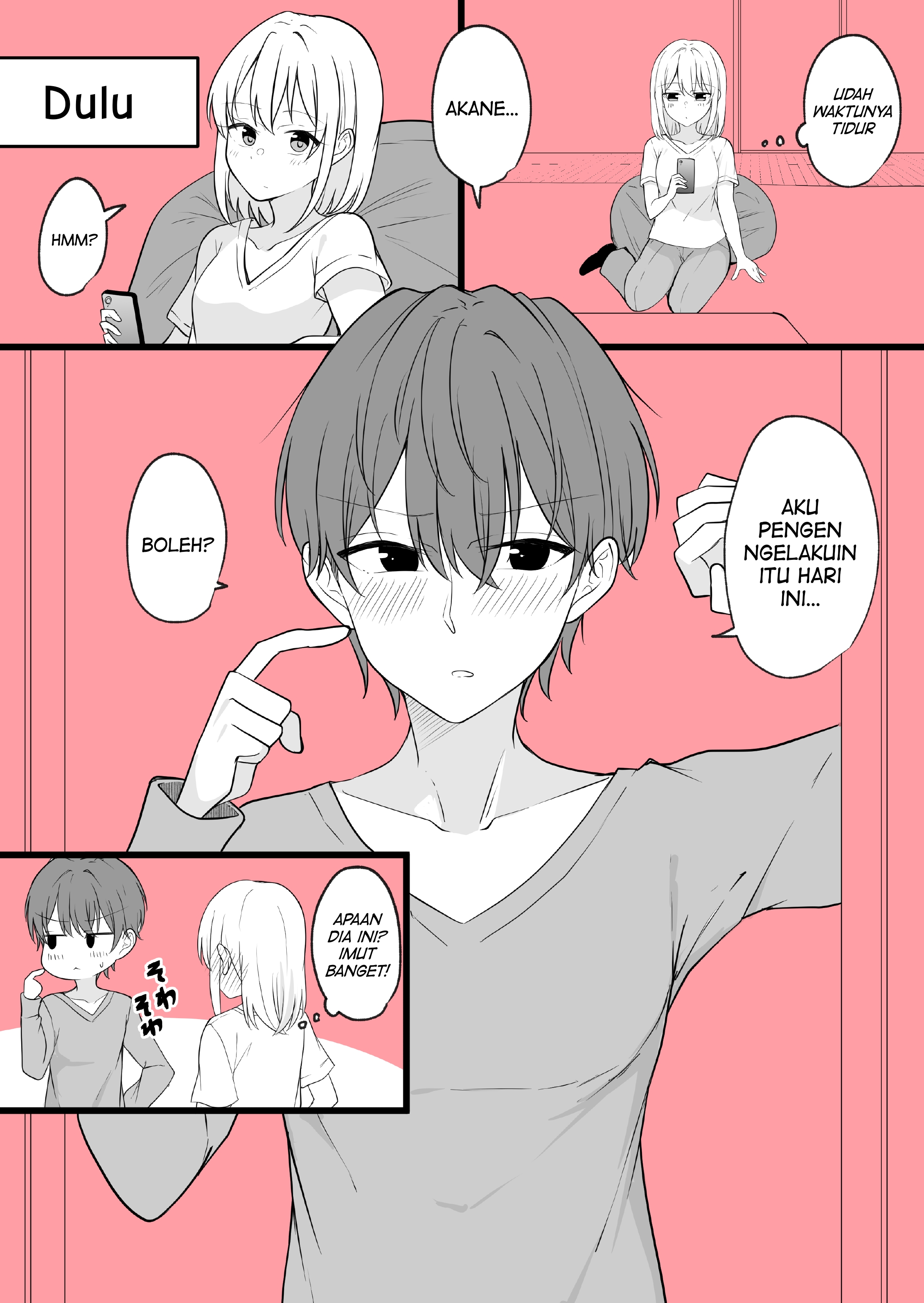 Aru Hi Kareshi ga Onnanoko ni Natteshimatta Couple no Nichijou Chapter 32 - halaman 1