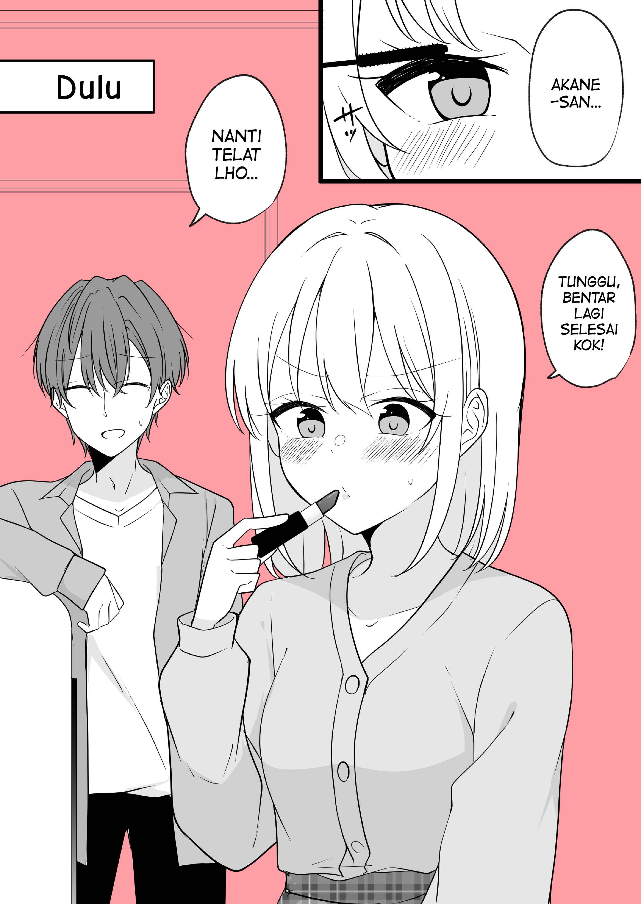 Aru Hi Kareshi ga Onnanoko ni Natteshimatta Couple no Nichijou Chapter 38 - halaman 1