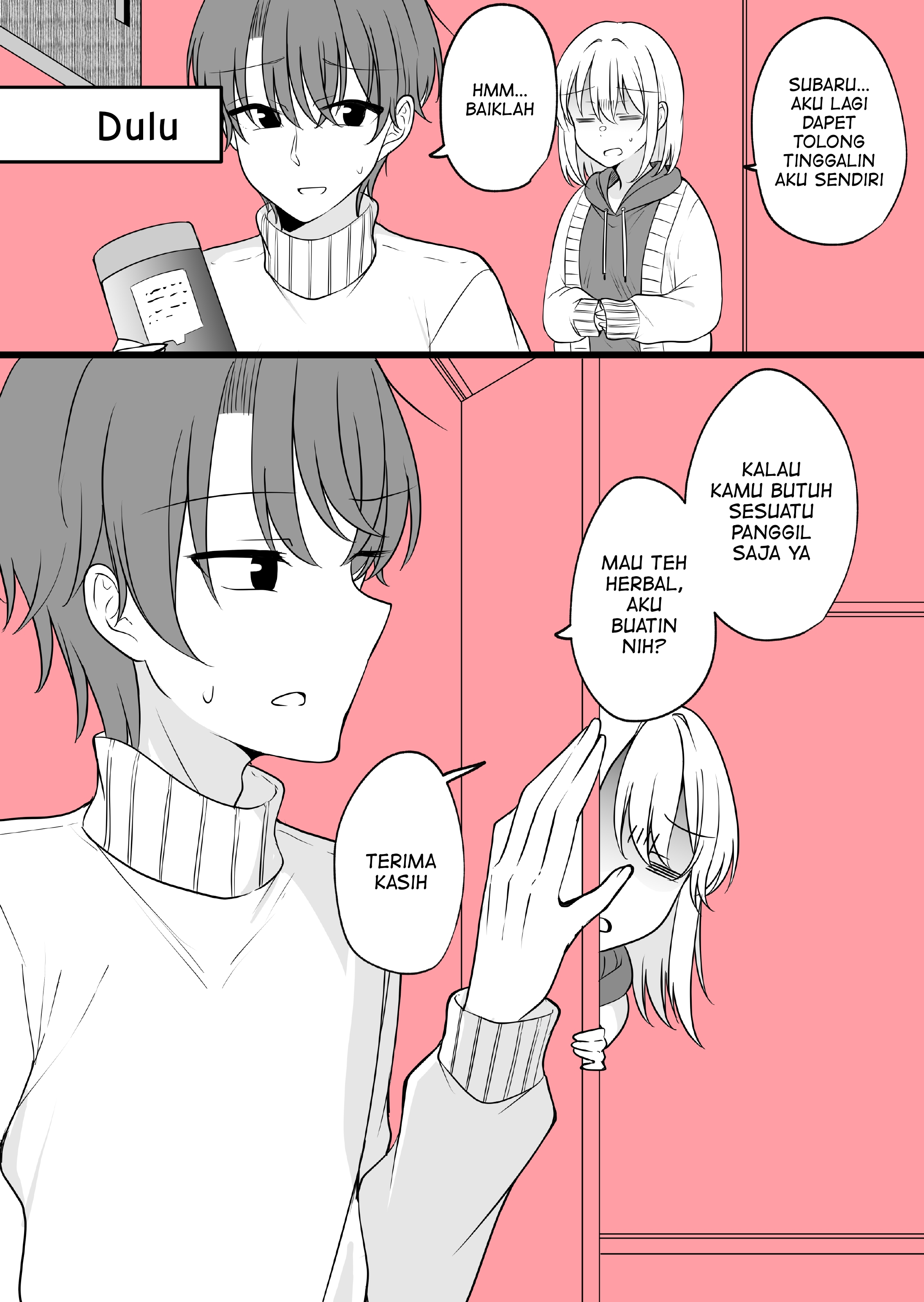 Aru Hi Kareshi ga Onnanoko ni Natteshimatta Couple no Nichijou Chapter 42 - halaman 1