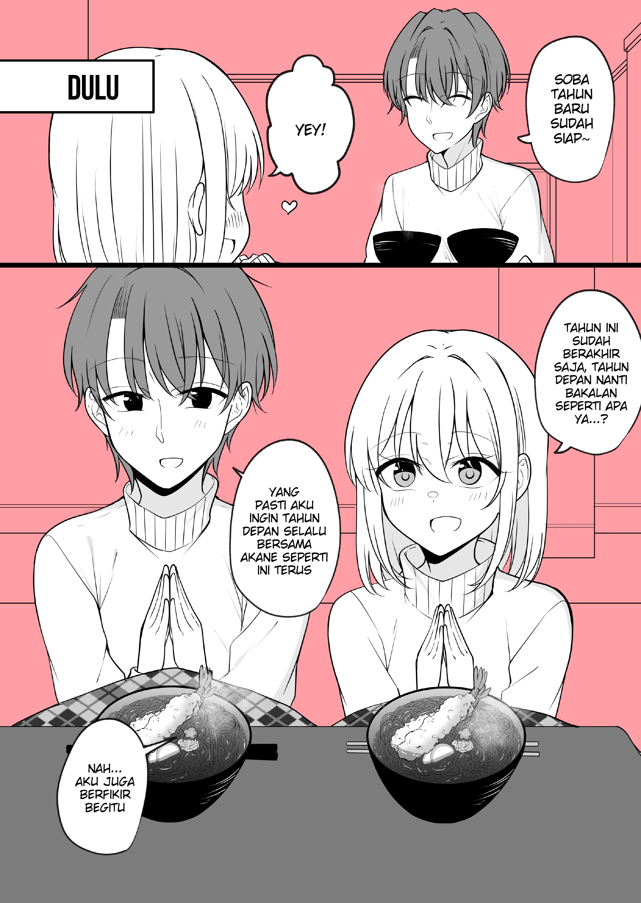 Aru Hi Kareshi ga Onnanoko ni Natteshimatta Couple no Nichijou Chapter 46 - halaman 1