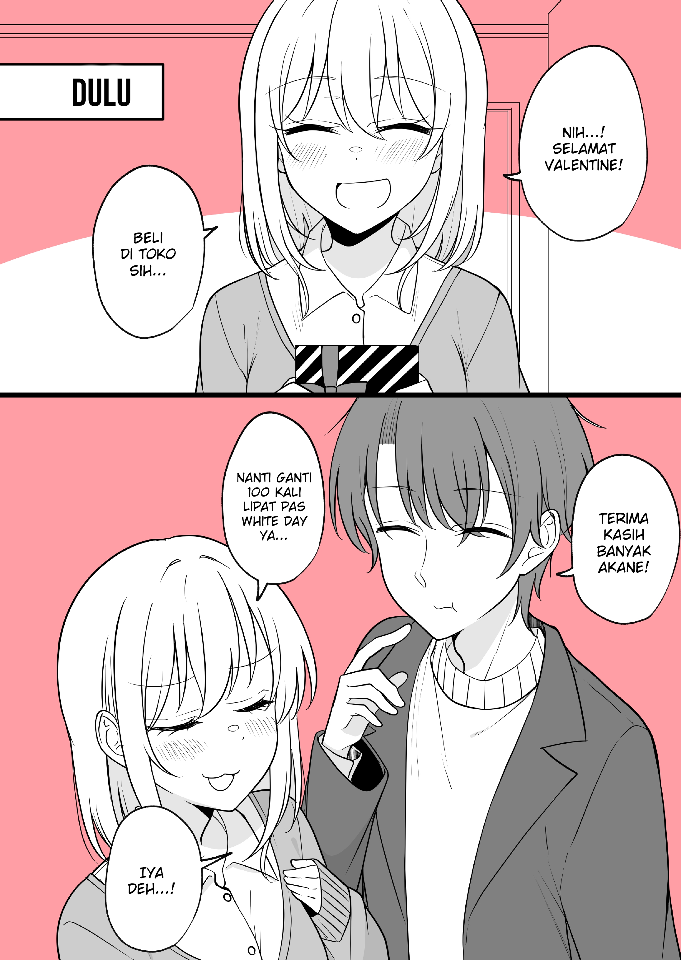 Aru Hi Kareshi ga Onnanoko ni Natteshimatta Couple no Nichijou Chapter 49 - halaman 1