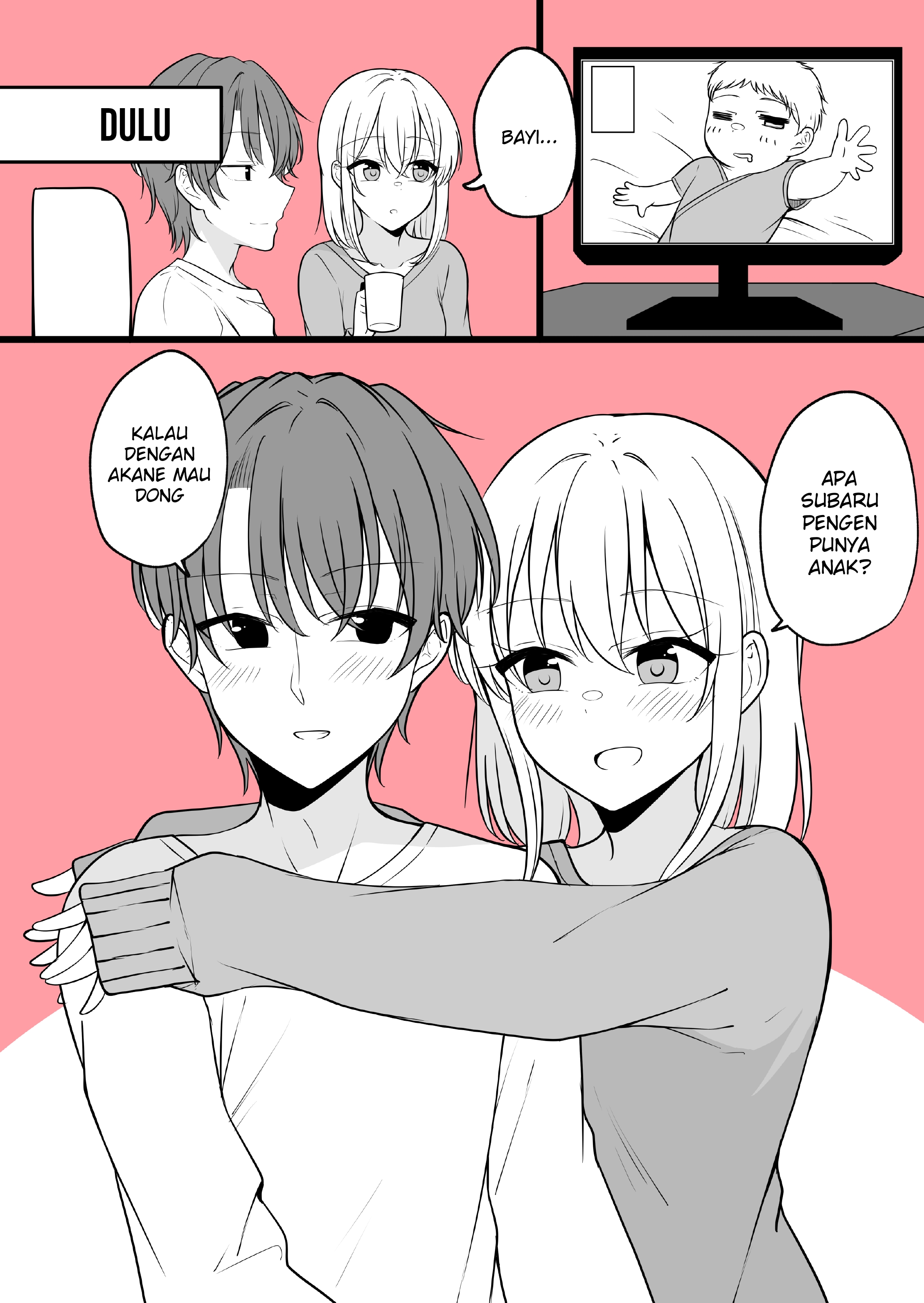 Aru Hi Kareshi ga Onnanoko ni Natteshimatta Couple no Nichijou Chapter 50 - halaman 1