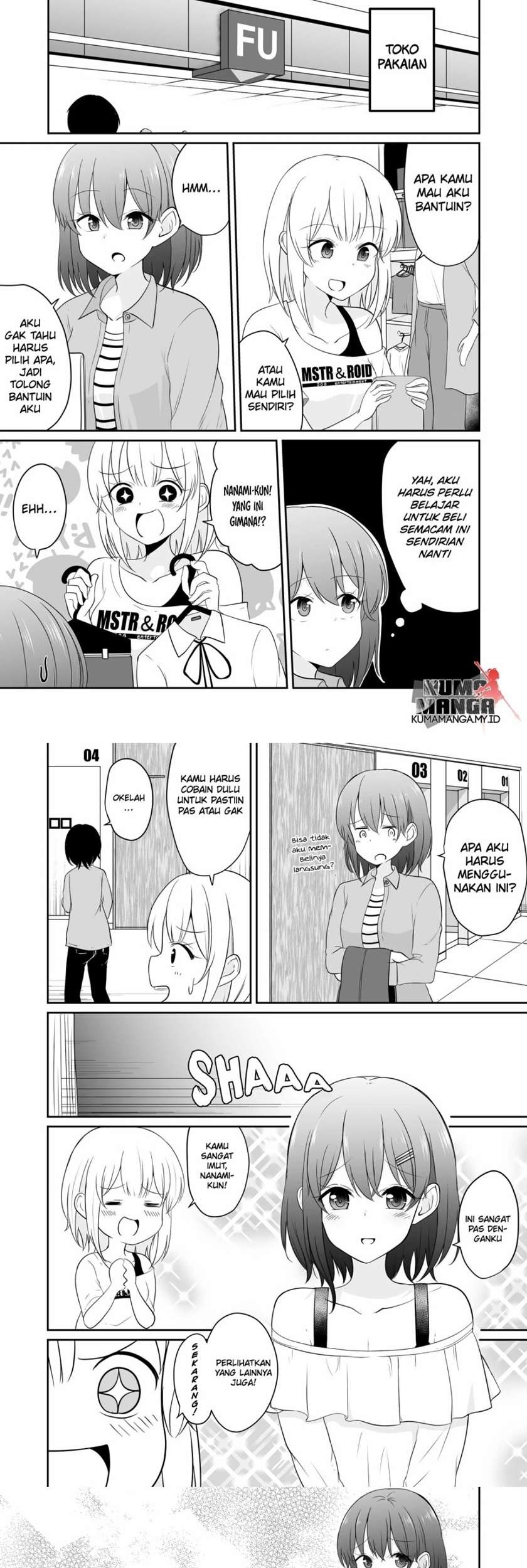 Asa Okiru to Random de Ironna Type Onnanoko ni Natchau Otokonoko no Hanashi Chapter 5 - halaman 1