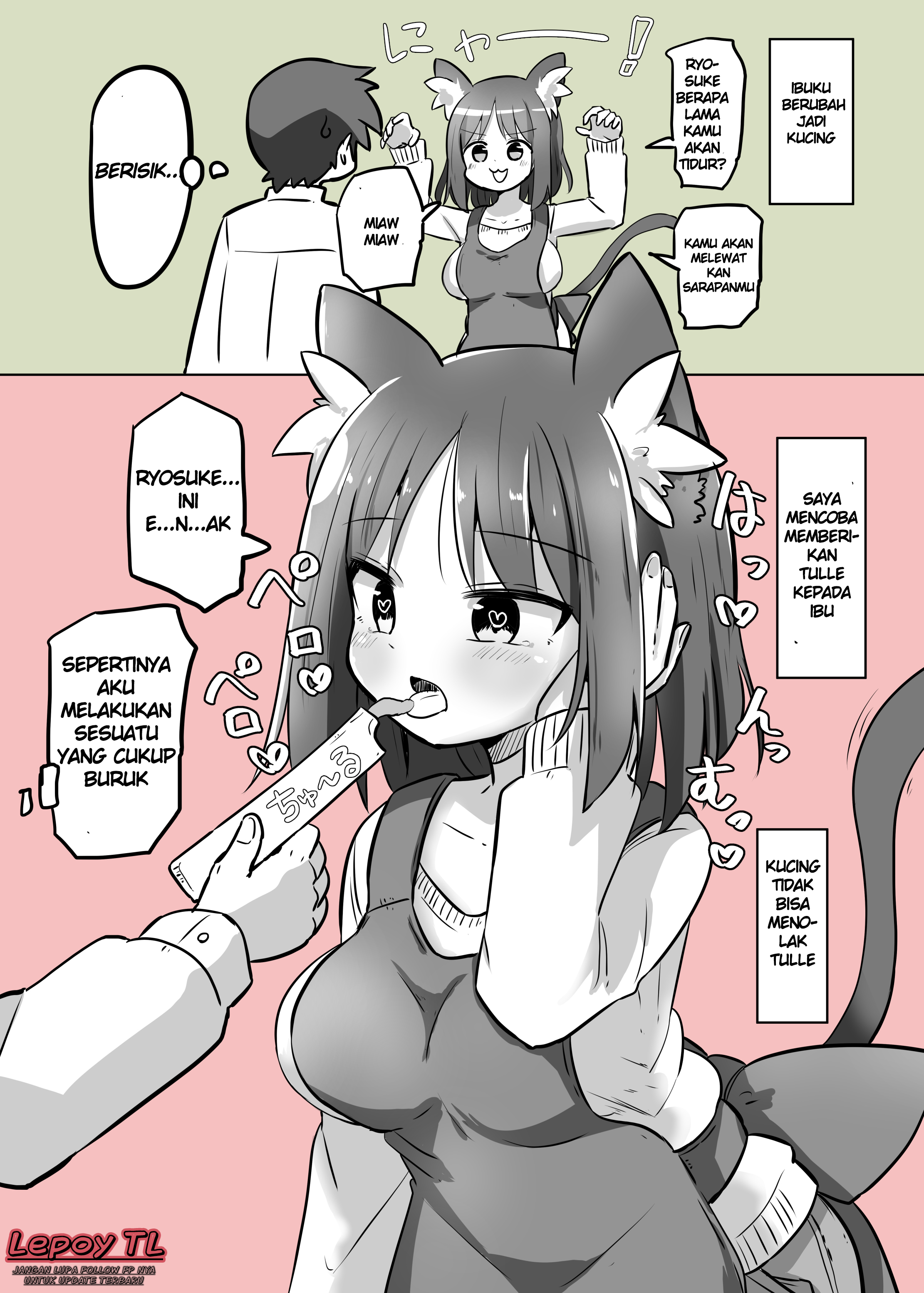 Asa Okitara Okaa-san ga Neko ni Natteta Chapter 2 - halaman 1