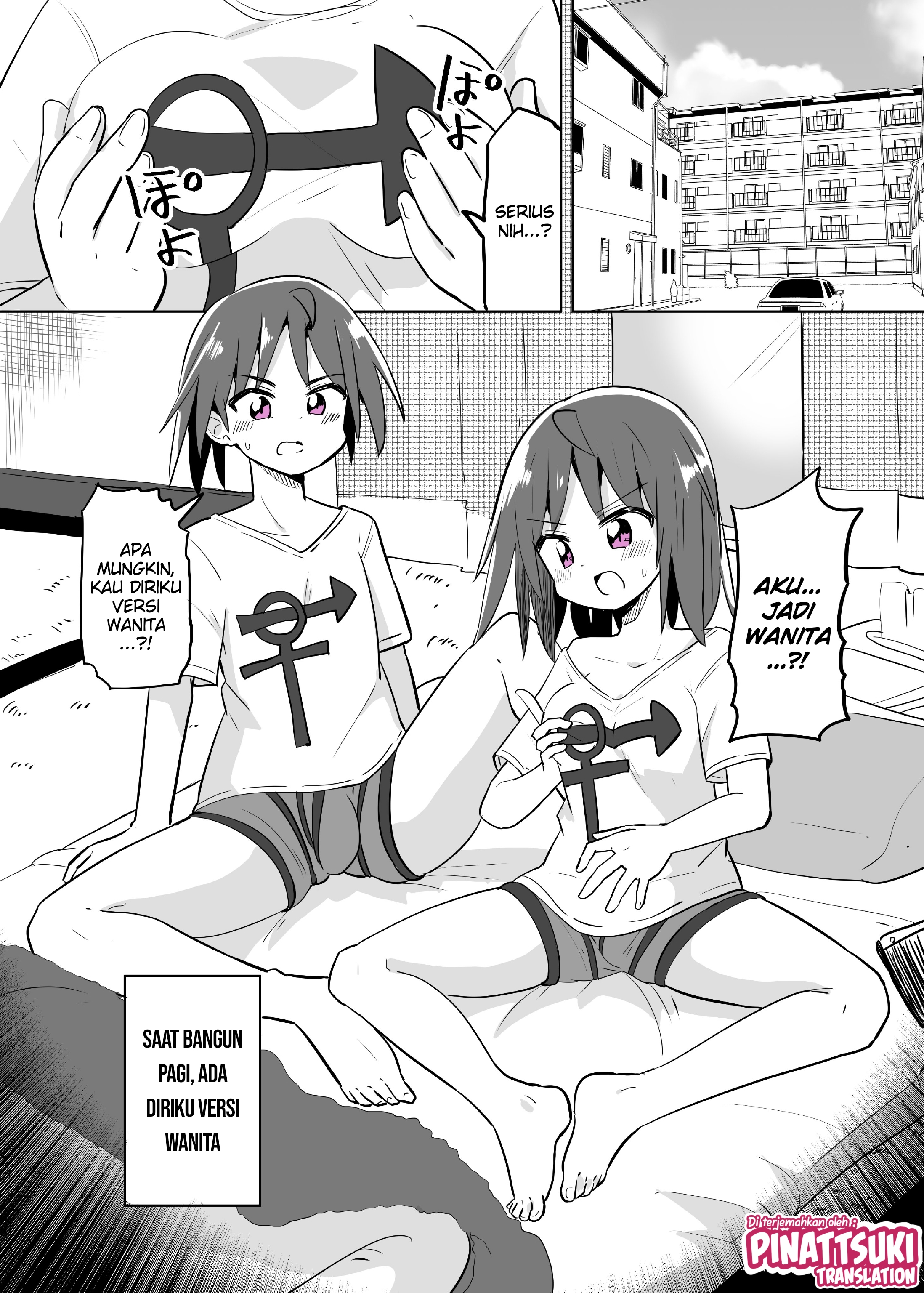 Asa Okitara Onna ni Natta Ore ga Ita Chapter 1 - halaman 1