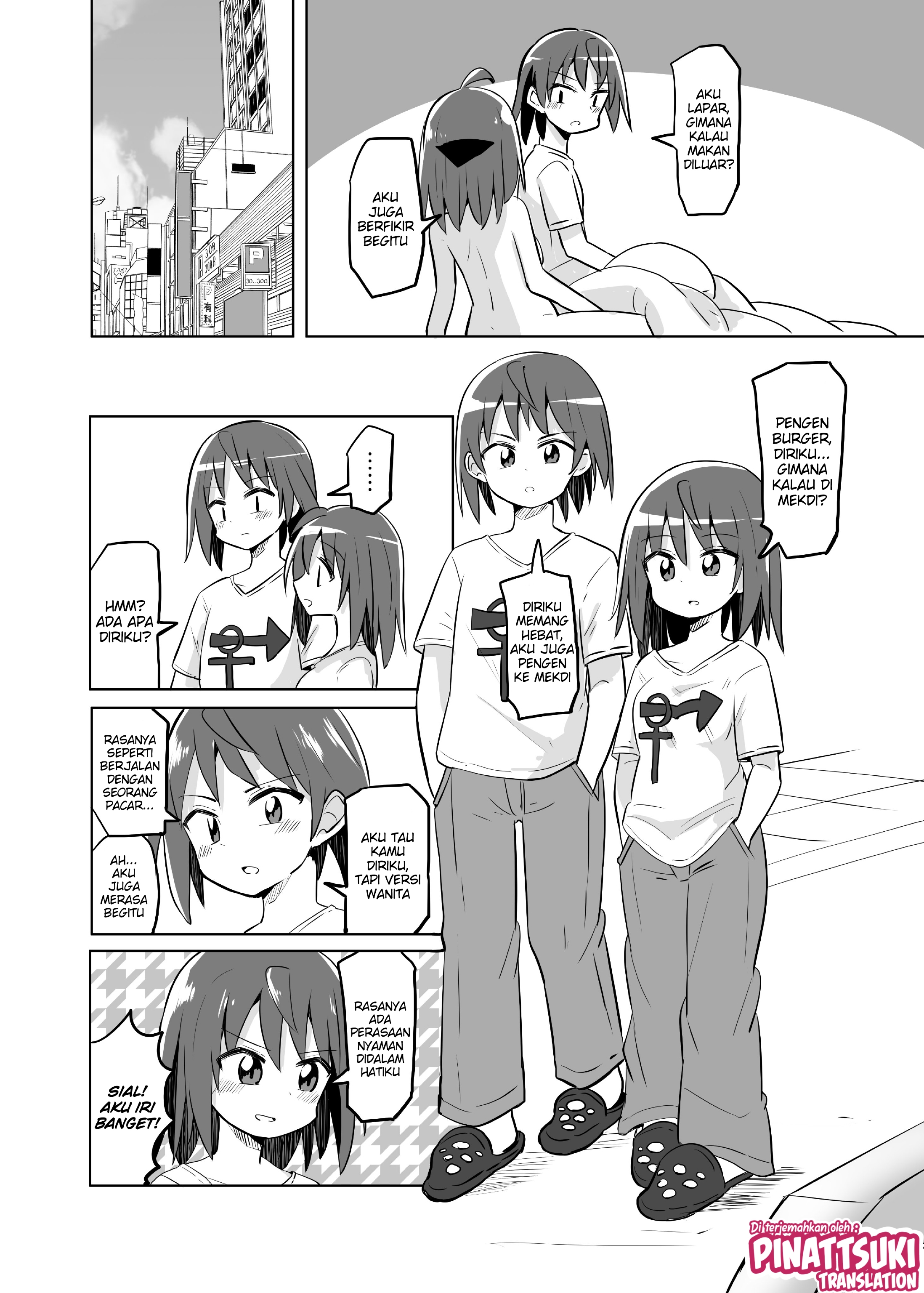 Asa Okitara Onna ni Natta Ore ga Ita Chapter 4 - halaman 1