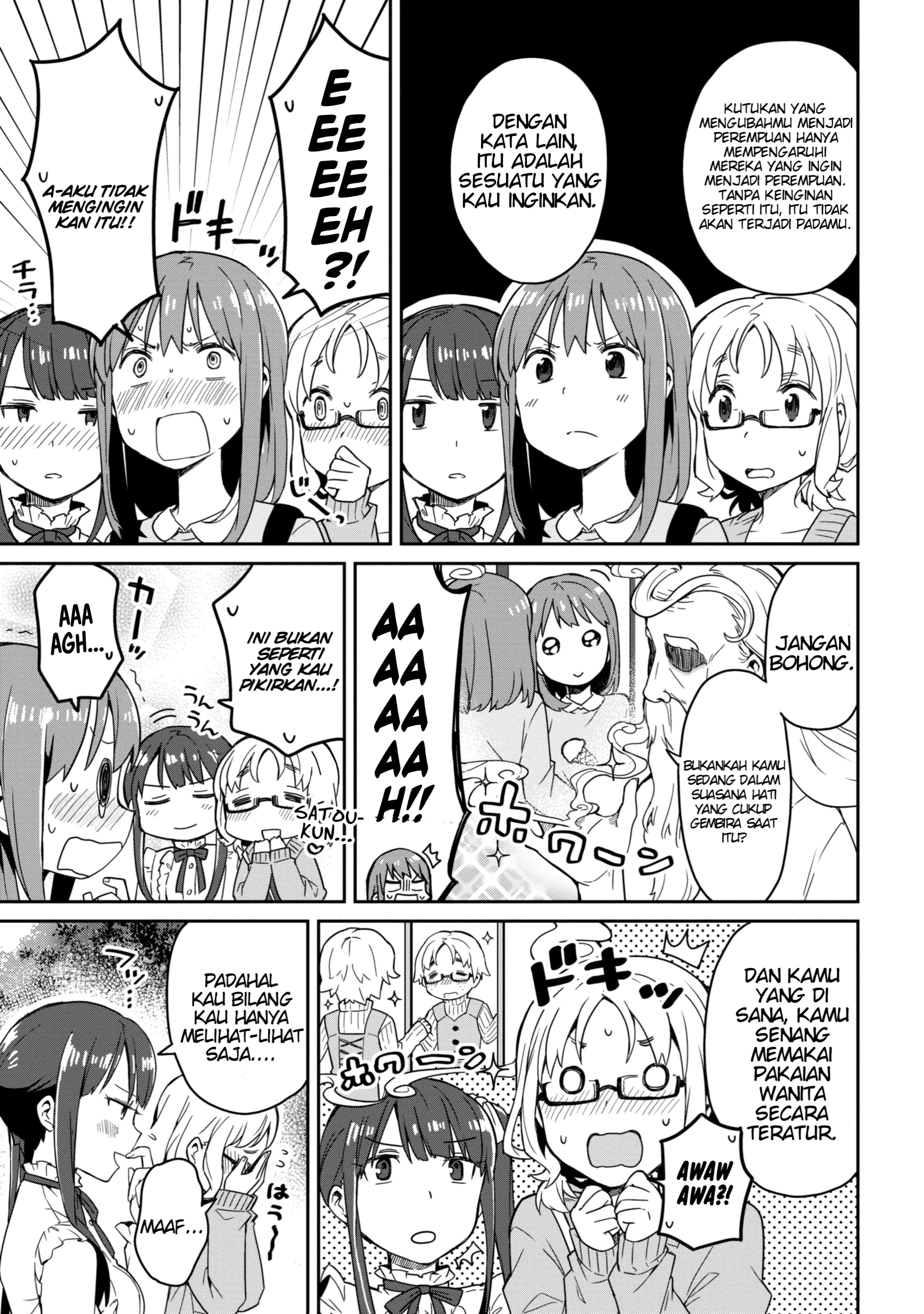 Asa Okitara Onnanoko ni Natteita Danshi Koukousei-tachi no Hanashi Chapter 1 - halaman 18