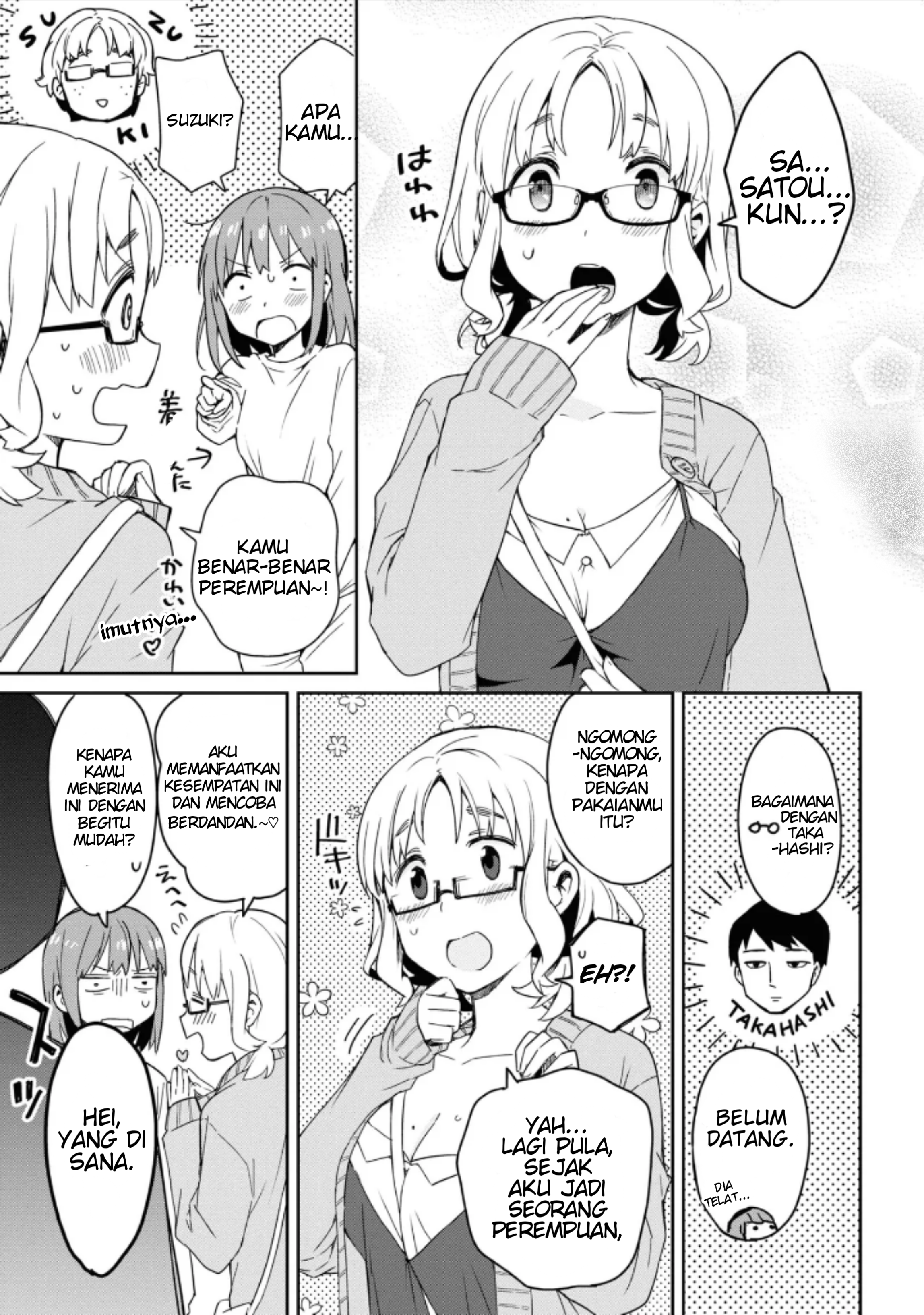 Asa Okitara Onnanoko ni Natteita Danshi Koukousei-tachi no Hanashi Chapter 1 - halaman 3