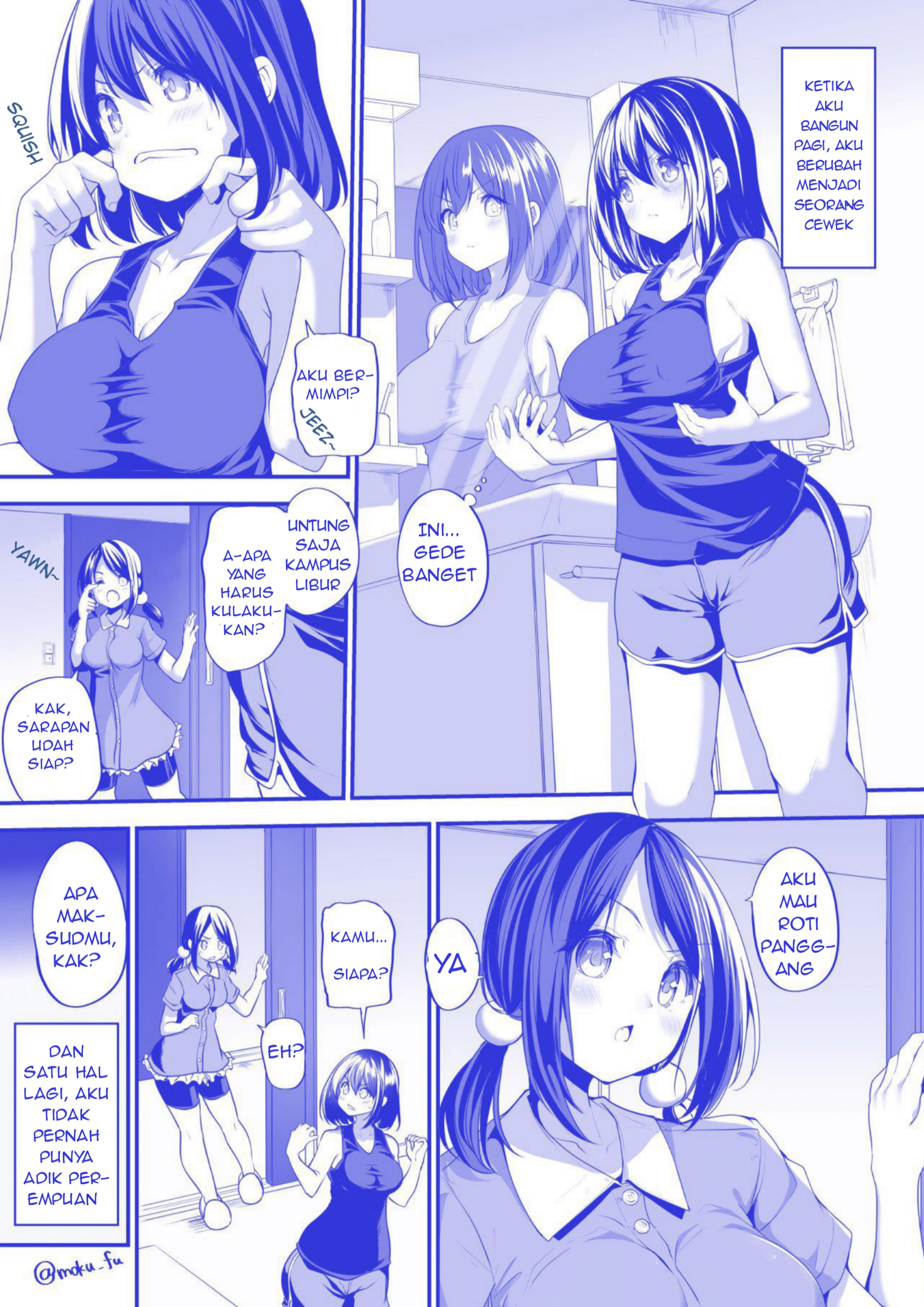 Asa Okitara Onnanoko ni Natteta Manga Chapter 1 - halaman 1