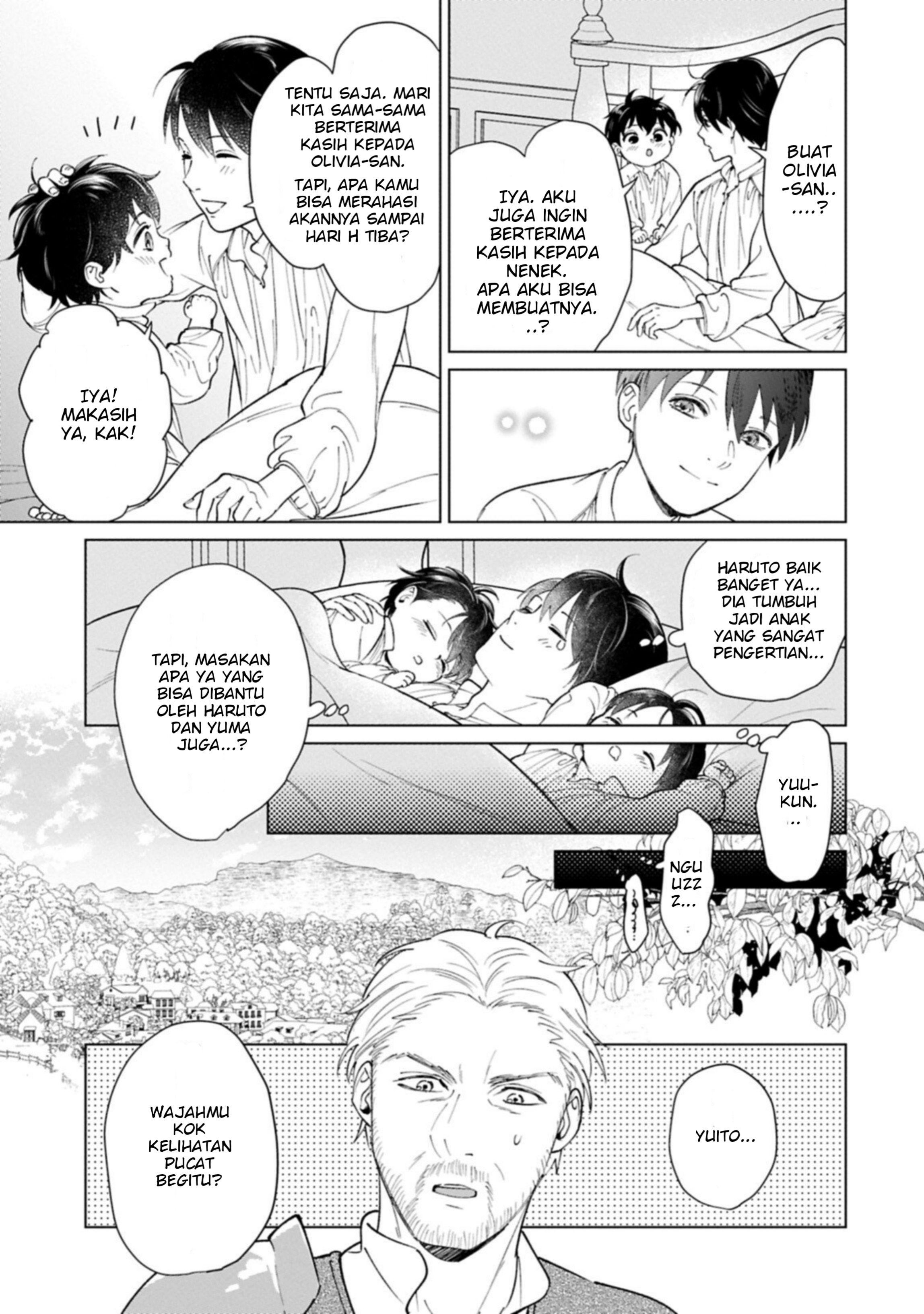 Ashita mo Ii Hi de Arimasu You ni. Isekai de Atarashii Kazoku ga Dekimashita: 3 Kyoudai no Hokkori Gohan Nikki Chapter 4 - halaman 34