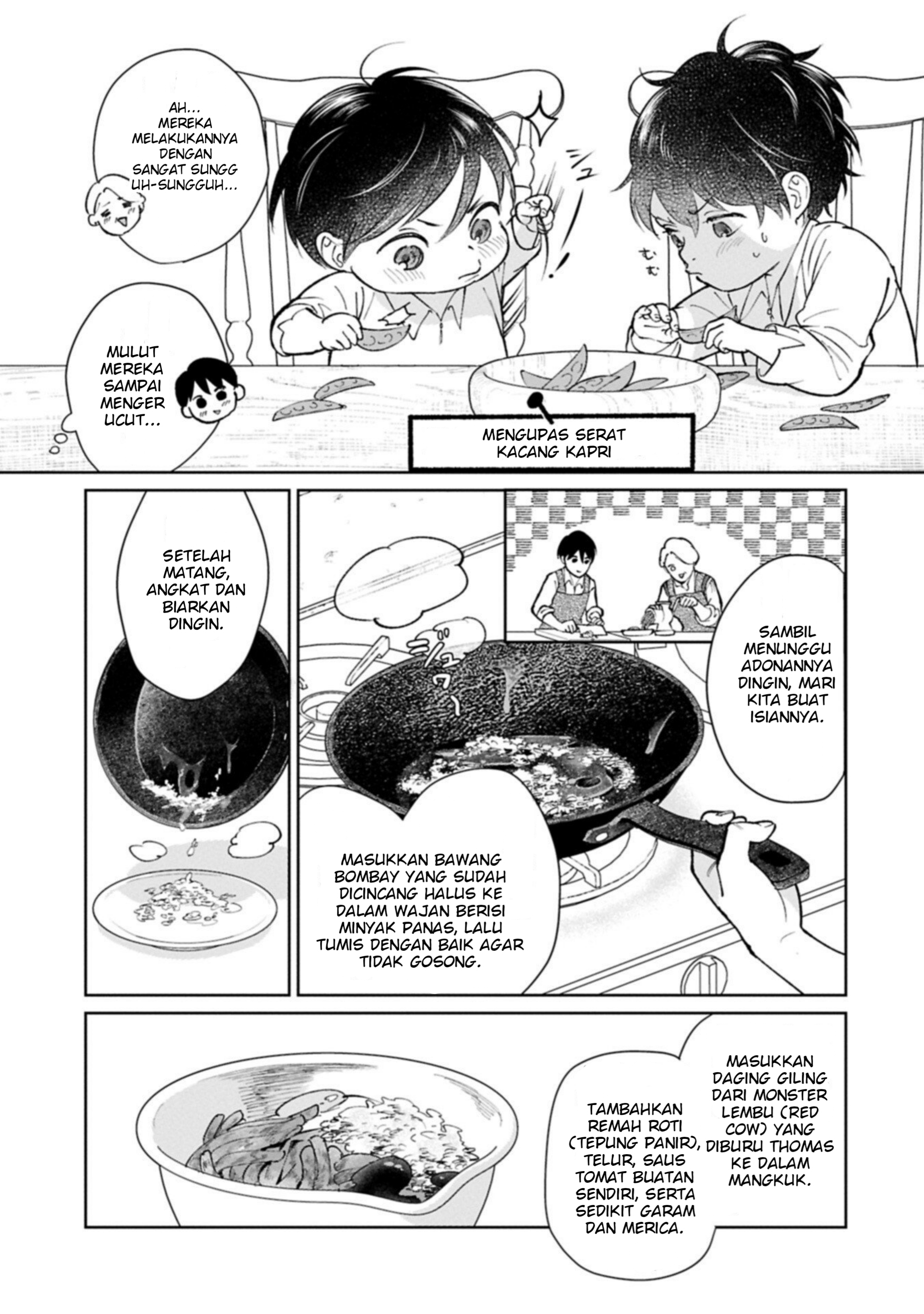 Ashita mo Ii Hi de Arimasu You ni. Isekai de Atarashii Kazoku ga Dekimashita: 3 Kyoudai no Hokkori Gohan Nikki Chapter 5.1 - halaman 5