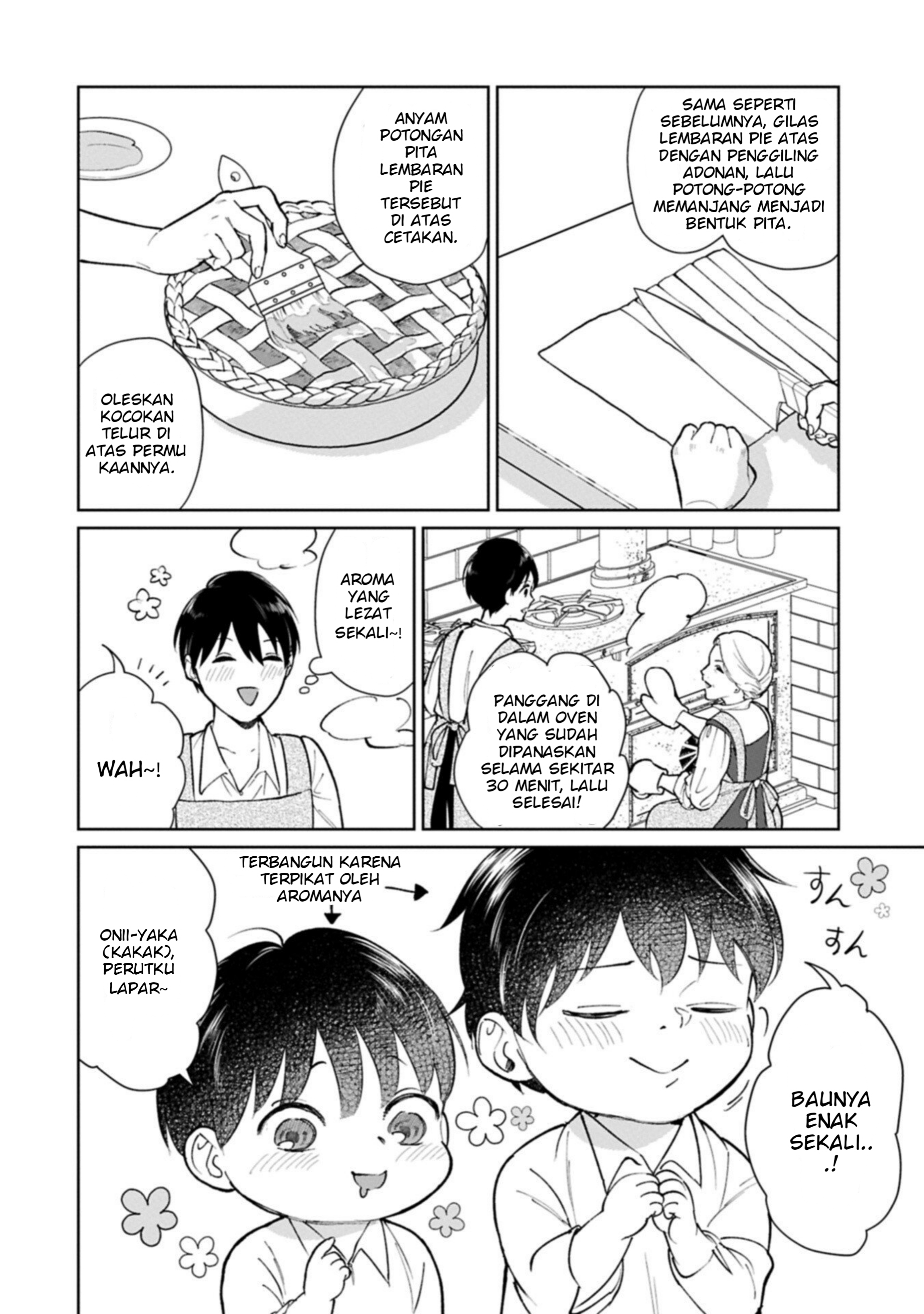 Ashita mo Ii Hi de Arimasu You ni. Isekai de Atarashii Kazoku ga Dekimashita: 3 Kyoudai no Hokkori Gohan Nikki Chapter 5.1 - halaman 8