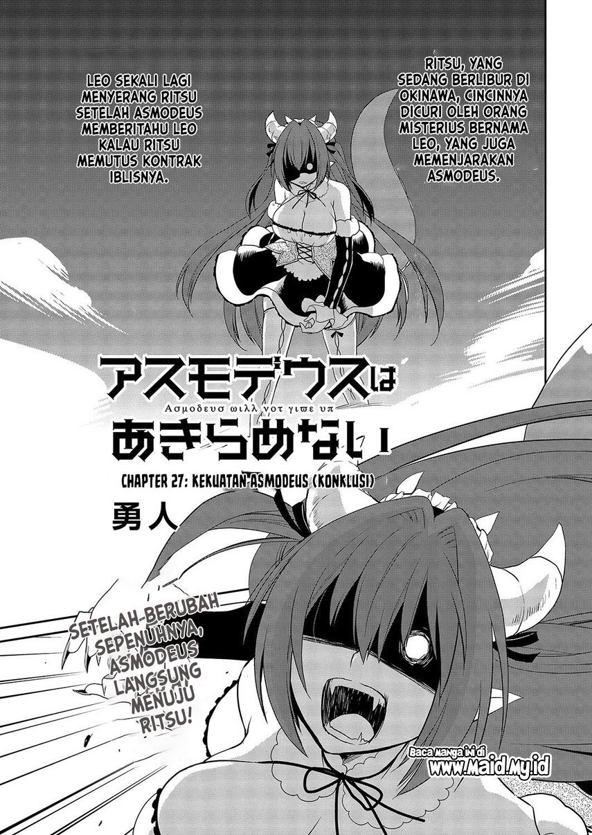 Asmodeus wa Akiramenai Chapter 27 - halaman 3