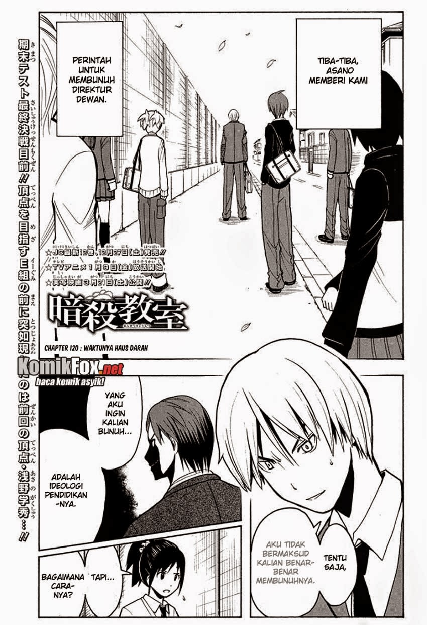 Assassination Classroom Chapter 120 - halaman 1