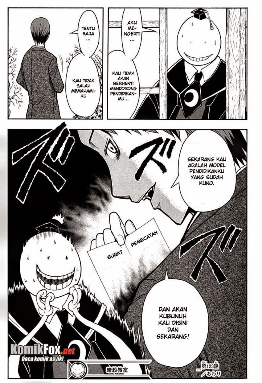 Assassination Classroom Chapter 123 - halaman 19