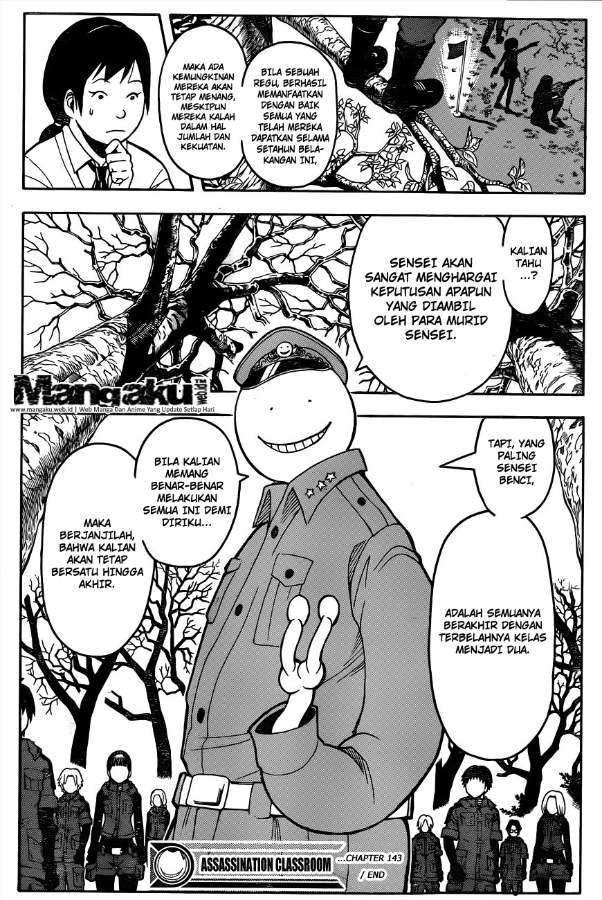 Assassination Classroom Chapter 143 - halaman 19