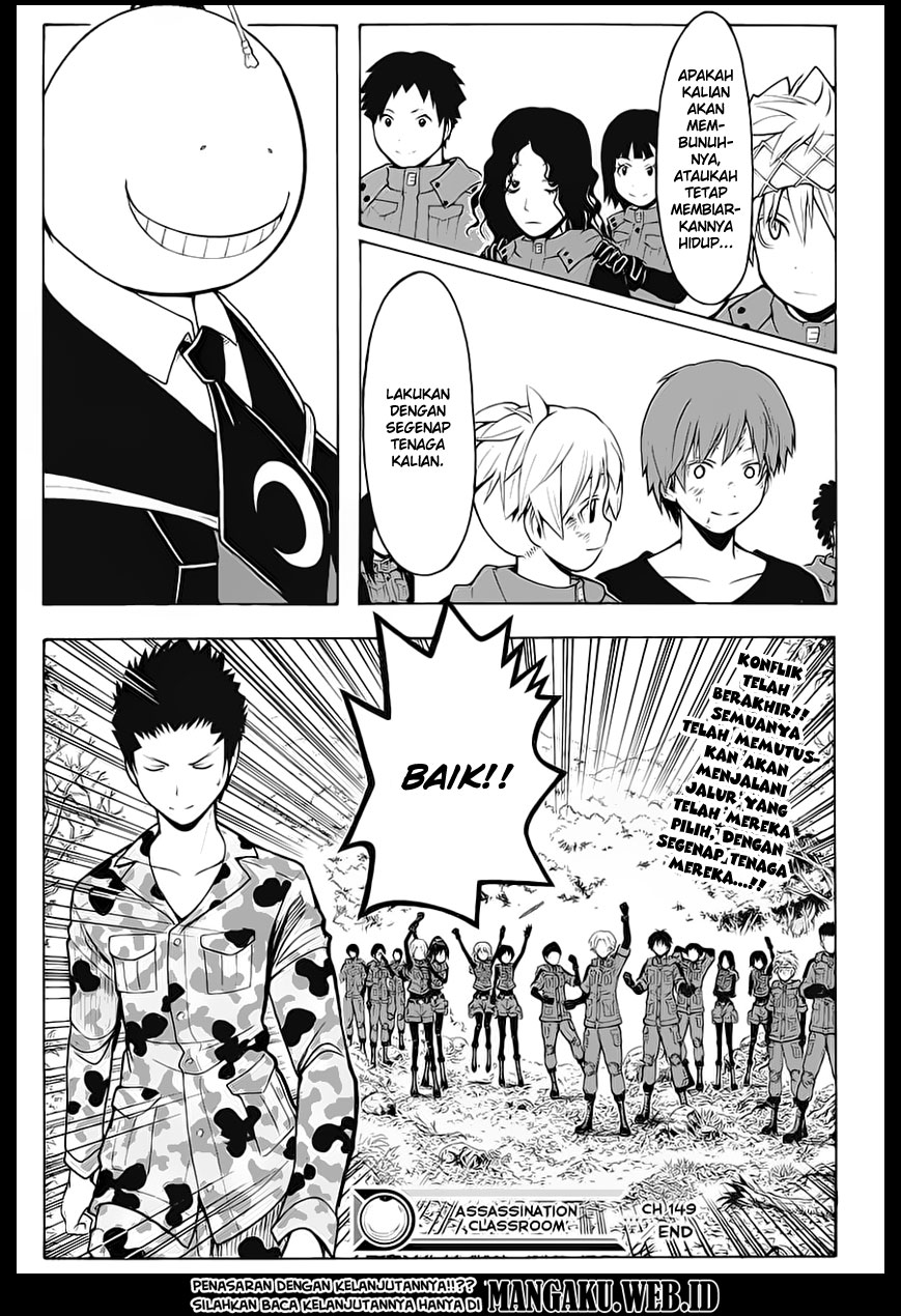 Assassination Classroom Chapter 149 - halaman 19