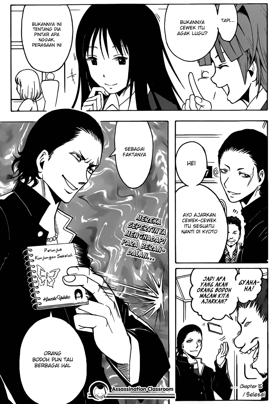 Assassination Classroom Chapter 15 - halaman 30