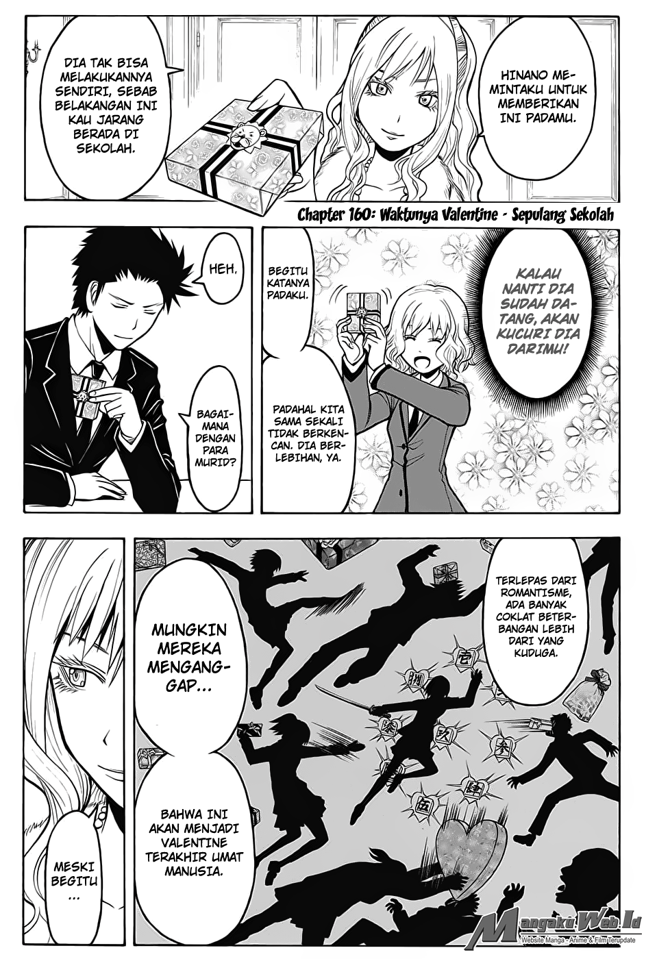 Assassination Classroom Chapter 160 - halaman 4