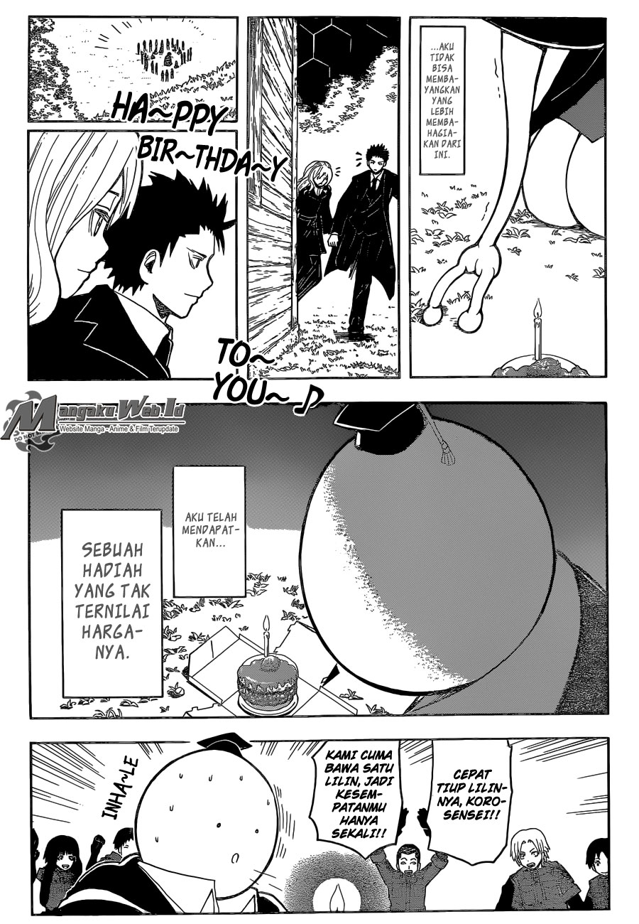 Assassination Classroom Chapter 170 - halaman 16