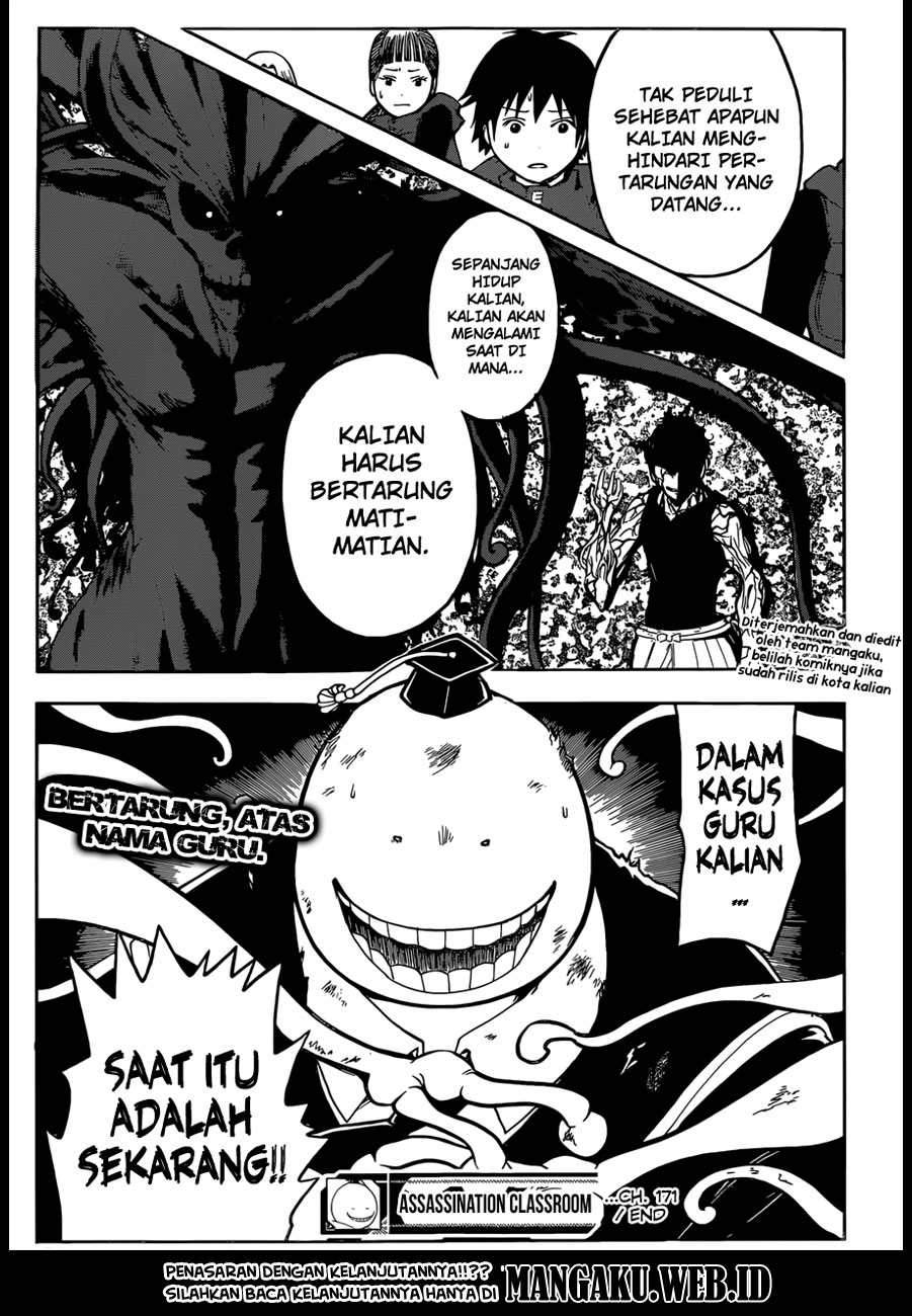 Assassination Classroom Chapter 171 - halaman 19