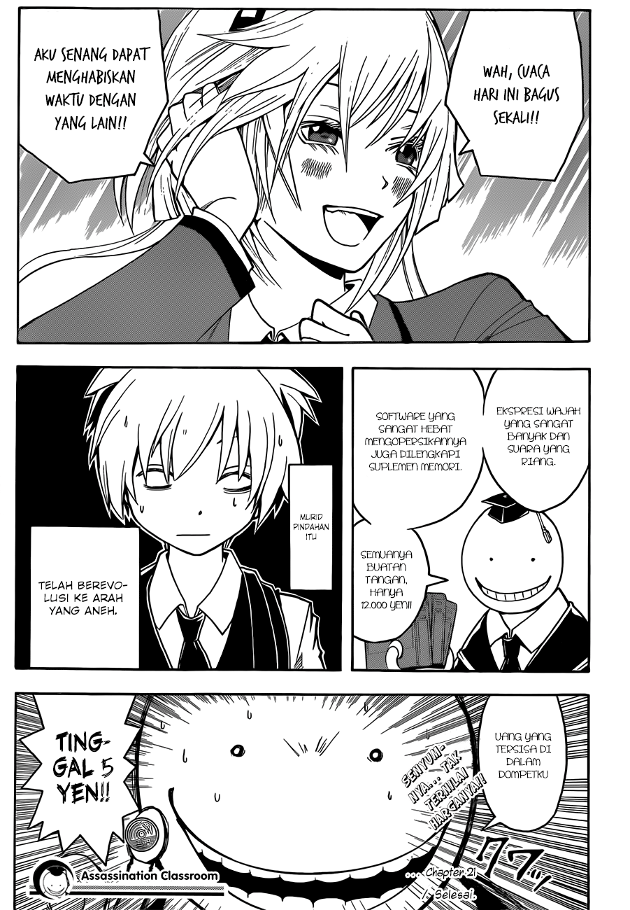 Assassination Classroom Chapter 21 - halaman 20