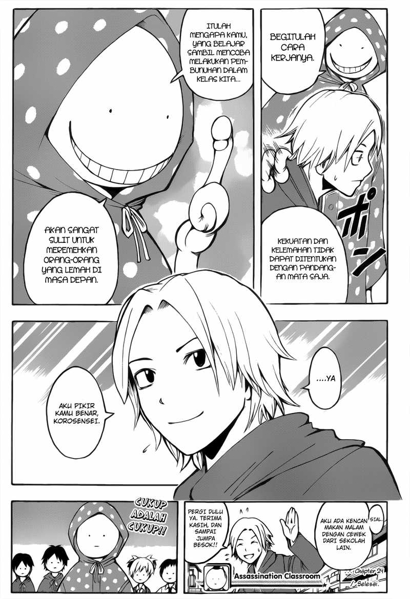 Assassination Classroom Chapter 24 - halaman 20