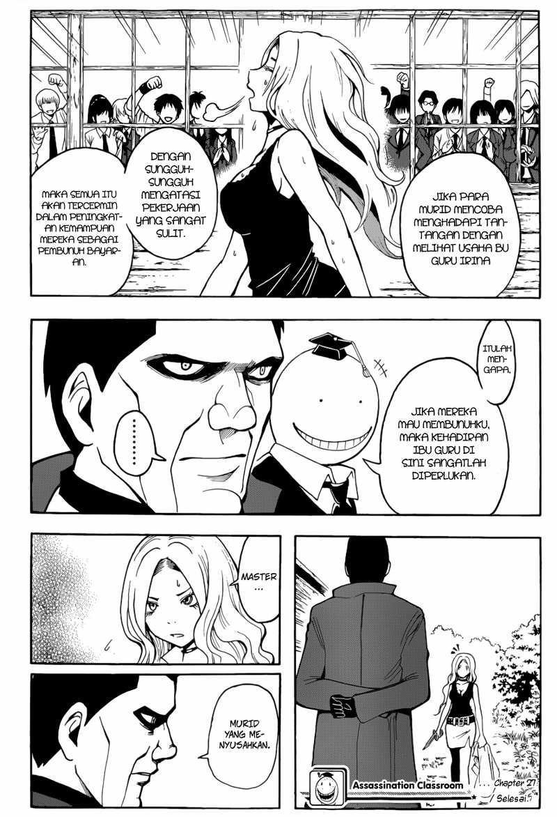 Assassination Classroom Chapter 27 - halaman 19