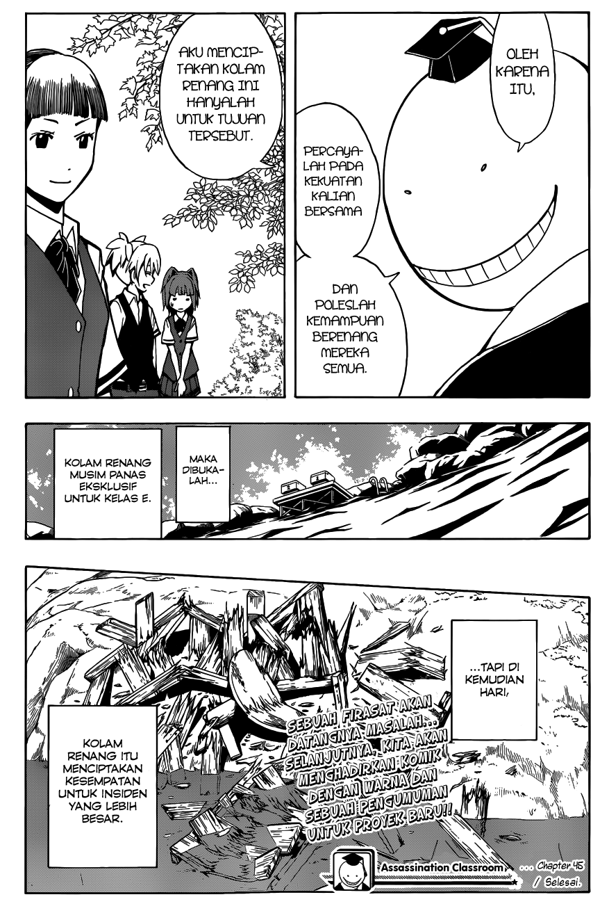Assassination Classroom Chapter 45 - halaman 20