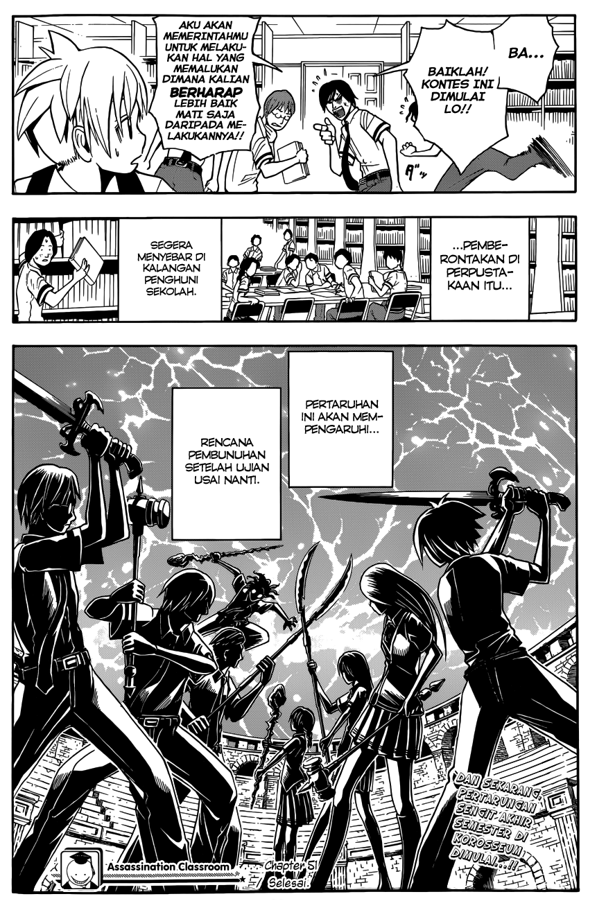 Assassination Classroom Chapter 51 - halaman 20
