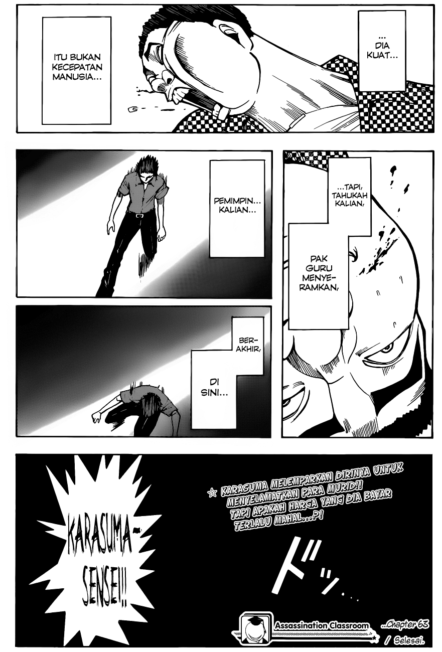 Assassination Classroom Chapter 63 - halaman 20