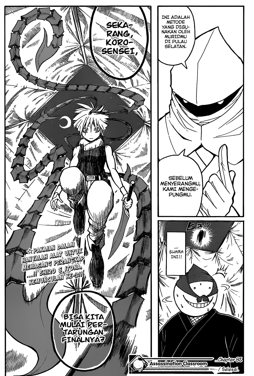 Assassination Classroom Chapter 83 - halaman 20
