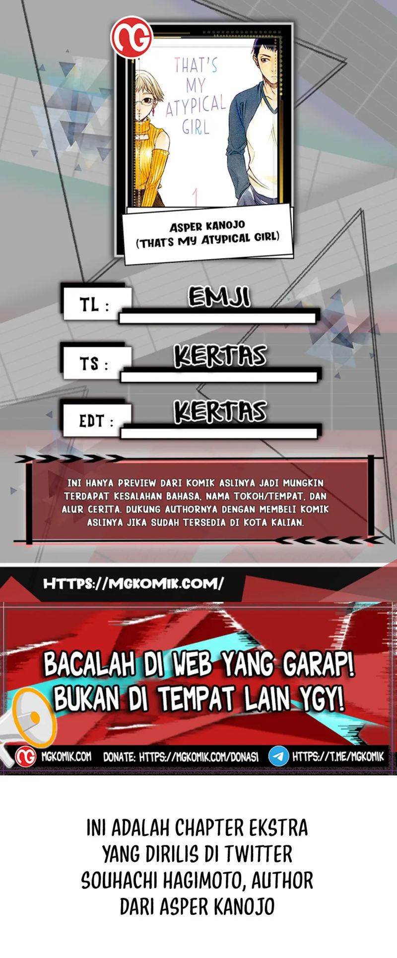 Asuperu Kanojo Chapter 22.5 - halaman 1