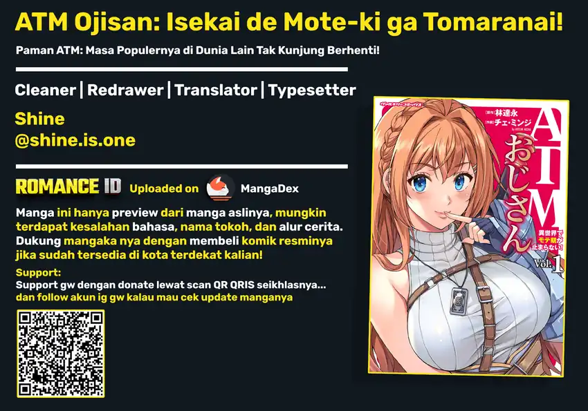 ATM Ojisan: Isekai de Moteki ga Tomaranai! Chapter 4 - halaman 1