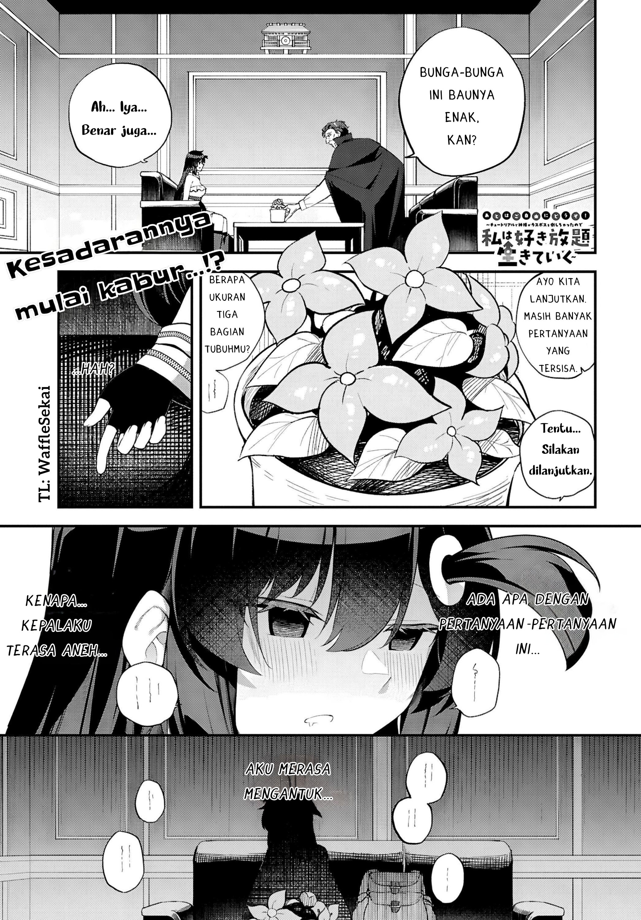 Ato wa Gojiyuu ni Douzo! Tutorial de Kamisama ga Last Boss Taoshichatta node, Watashi wa Suki Houdai Ikiteiku Chapter 9 - halaman 1