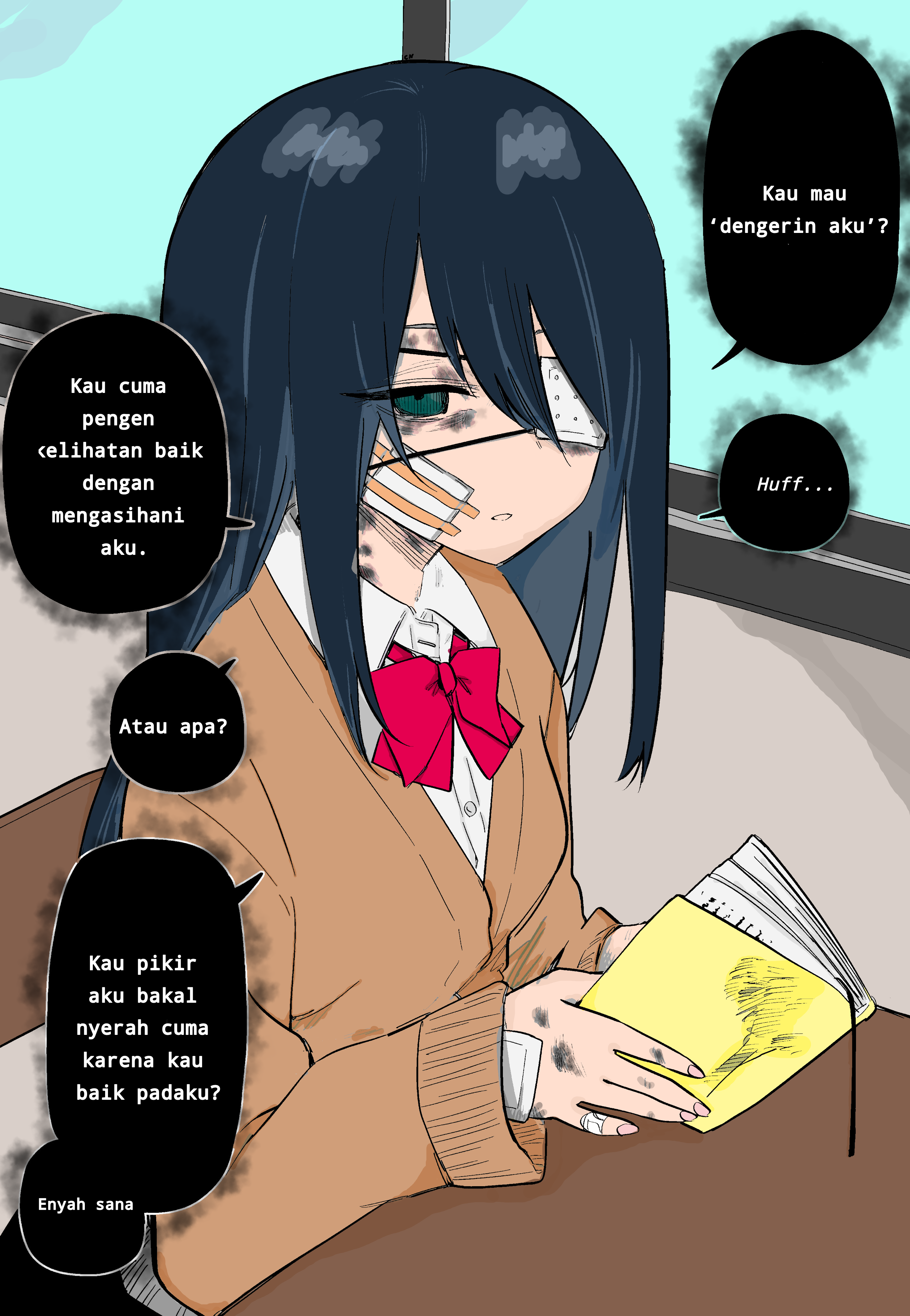 Azadarake no Classmate ga Shinpai de (Fan Colored) Chapter 1 - halaman 1
