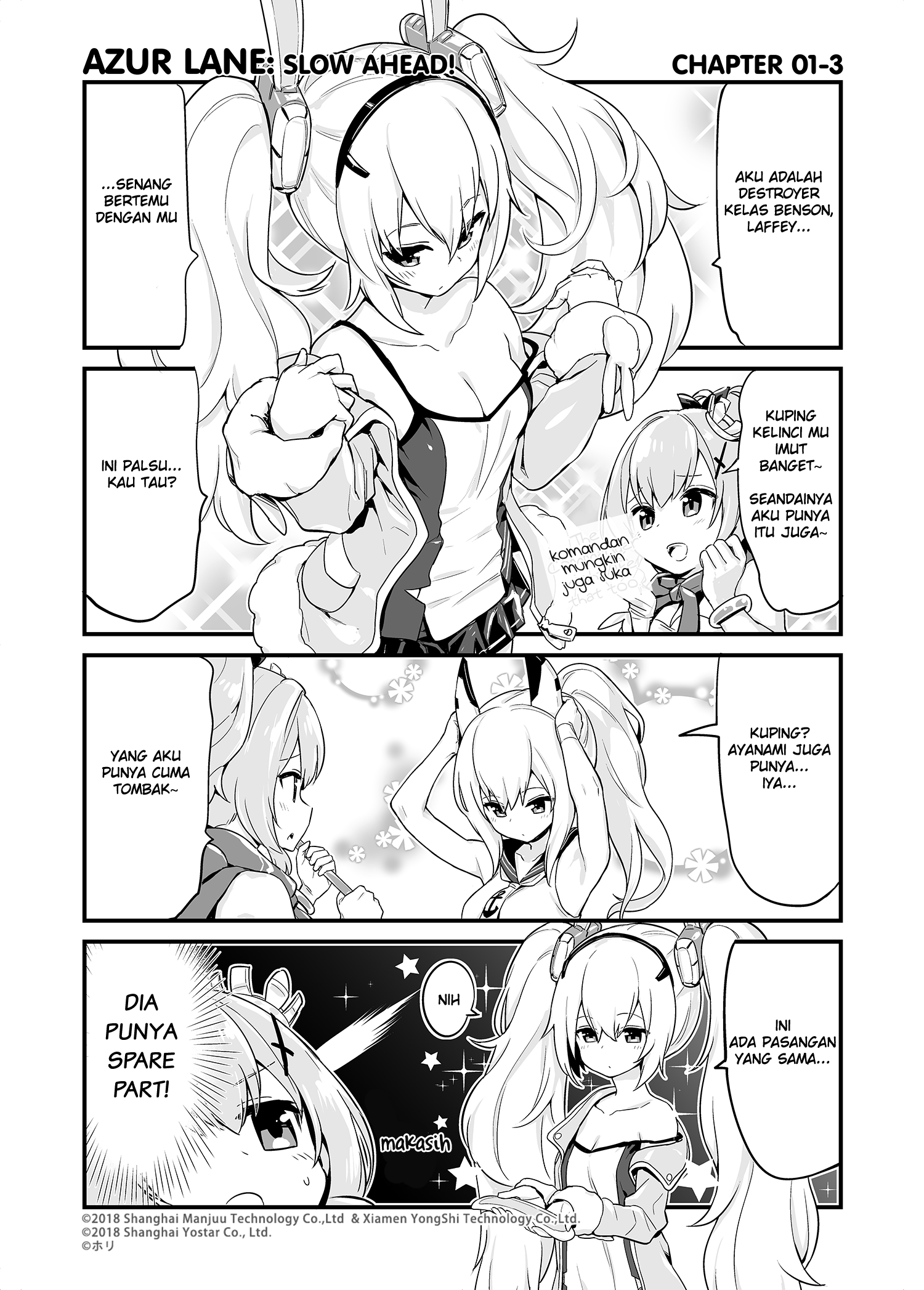 Azur Lane: Bisoku Zenshin! Chapter 1 - halaman 3
