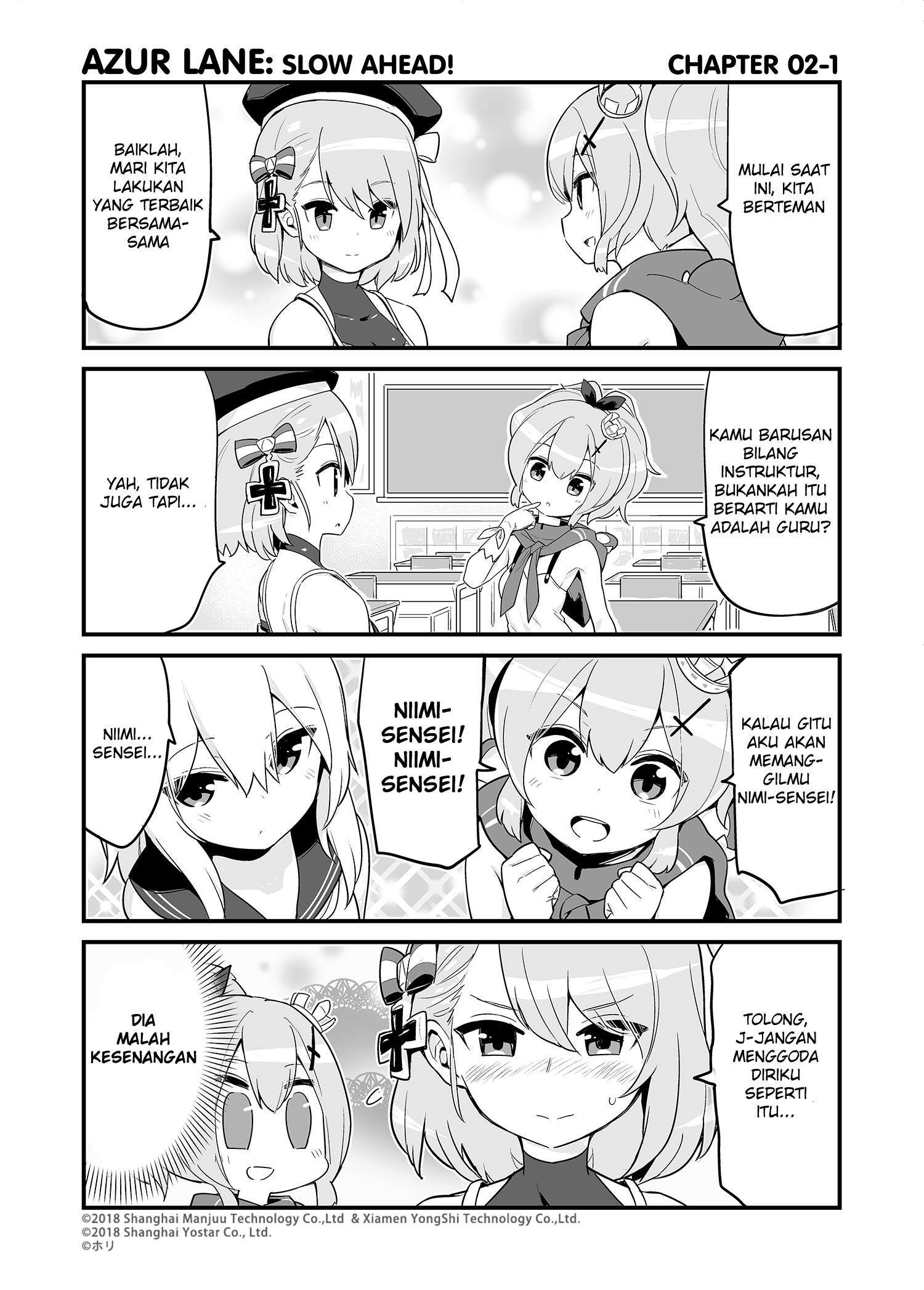 Azur Lane: Bisoku Zenshin! Chapter 2 - halaman 1