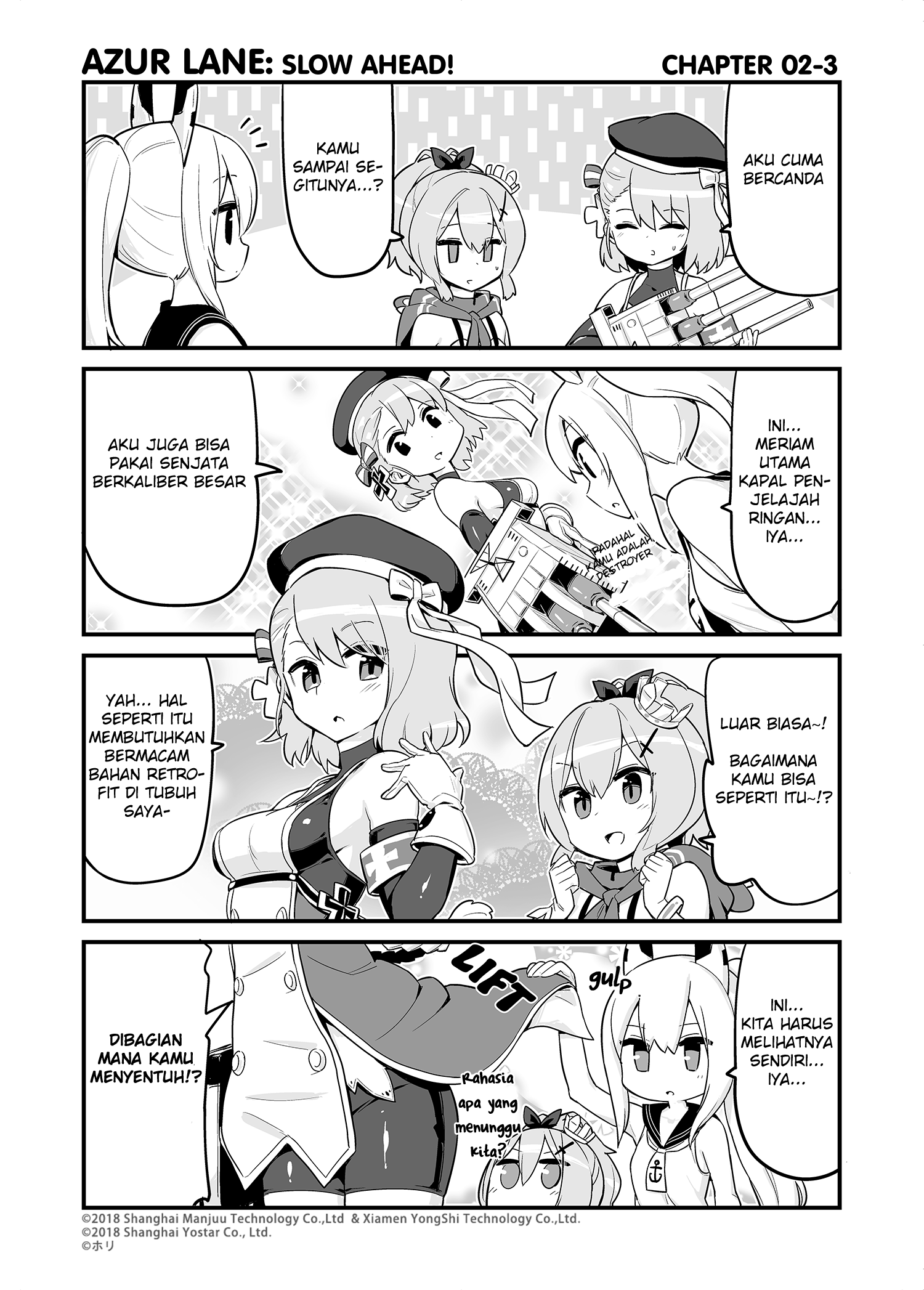 Azur Lane: Bisoku Zenshin! Chapter 2 - halaman 3