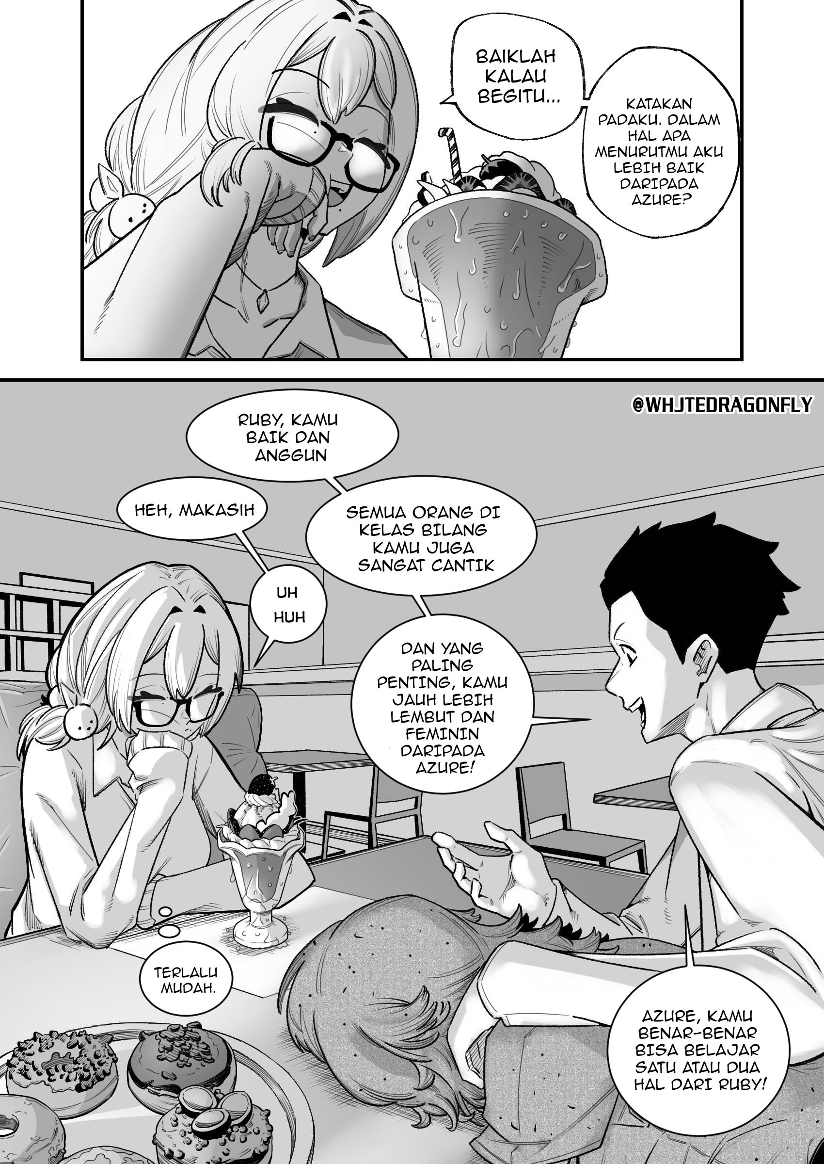 Azure Wants to Turn Me into the Ideal BF Chapter 10 - halaman 3